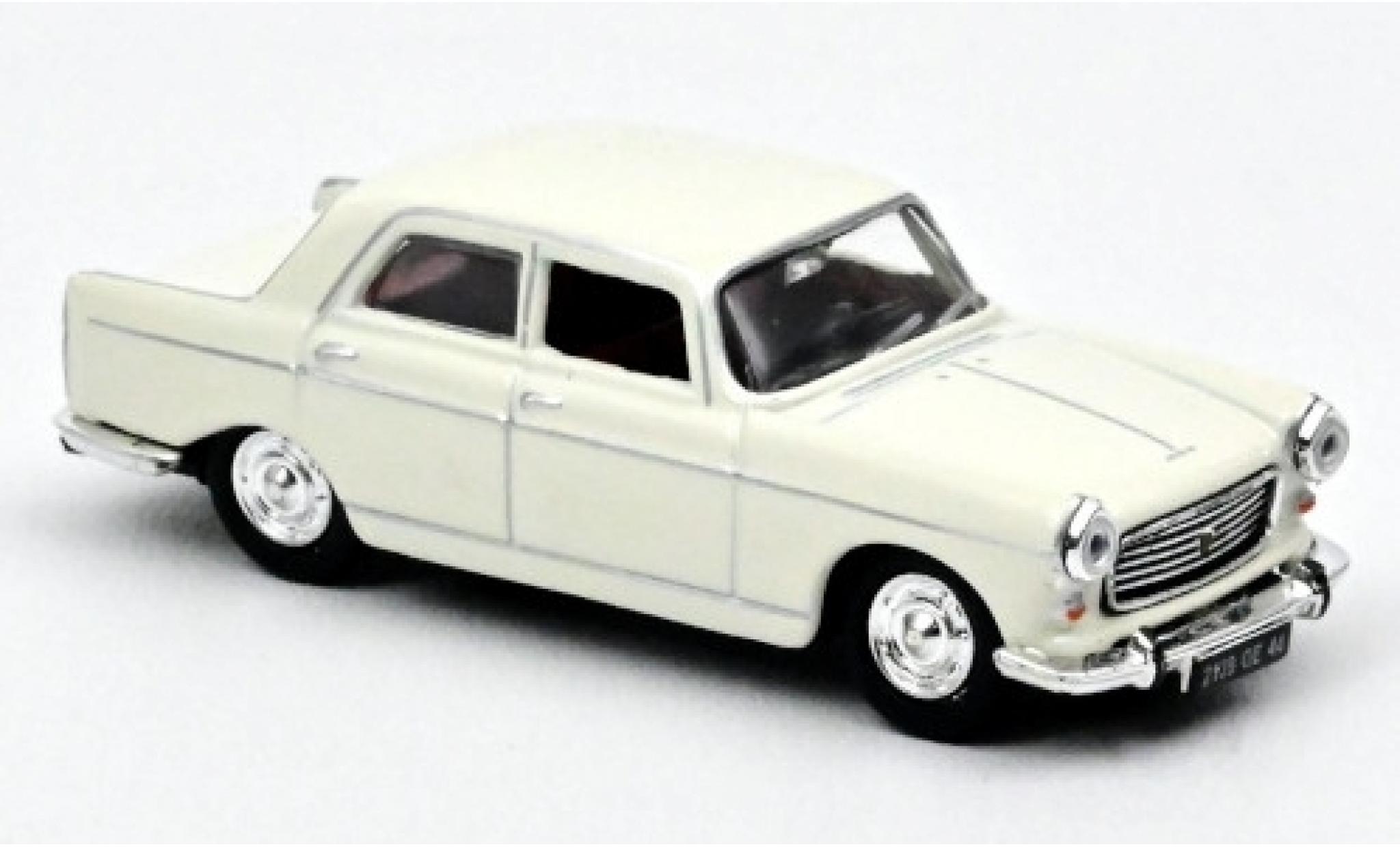 Peugeot 404 1/87 Norev wit 1968 modelauto