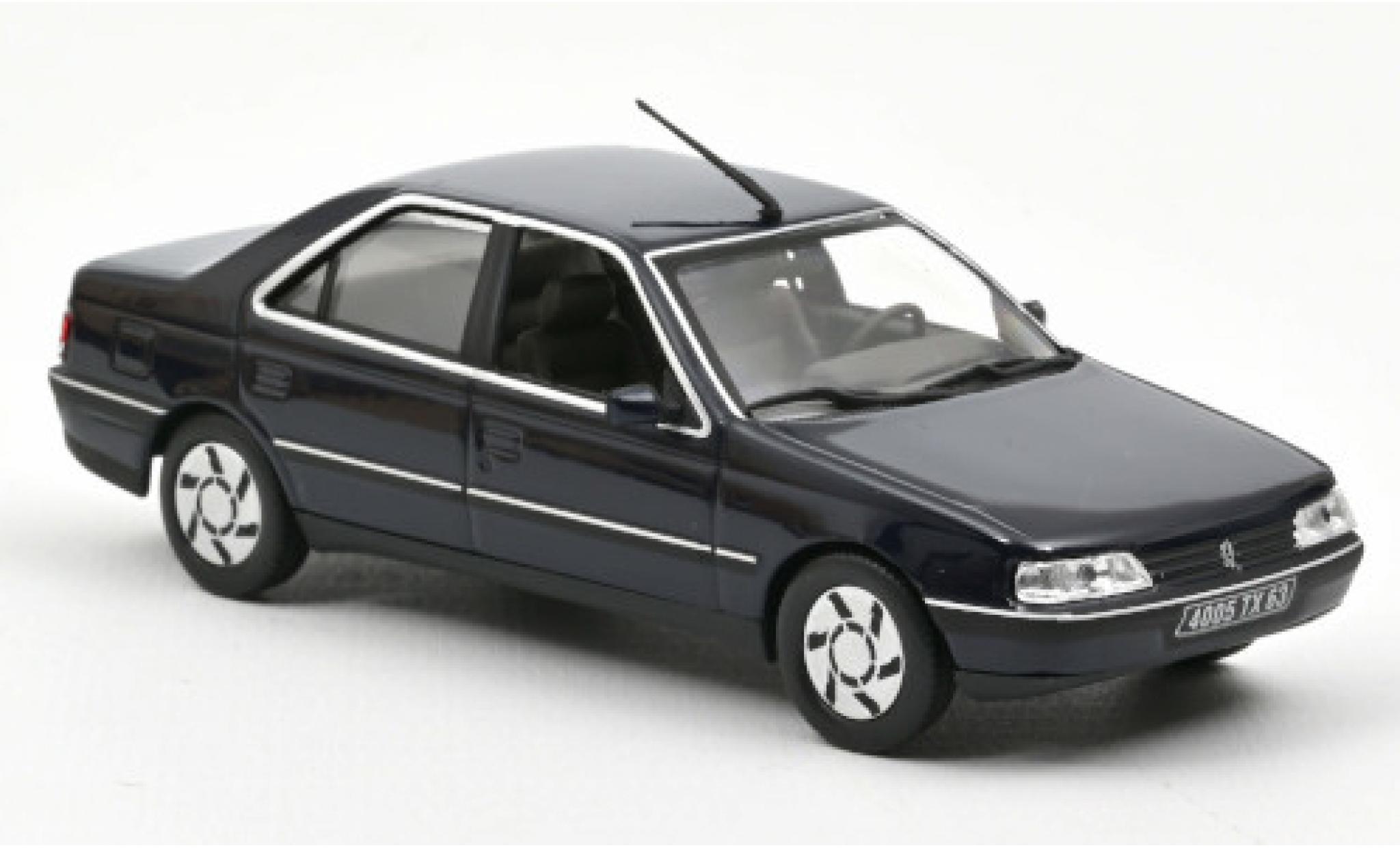 Peugeot 405 1/43 Norev SRi blauw 1991 modelauto