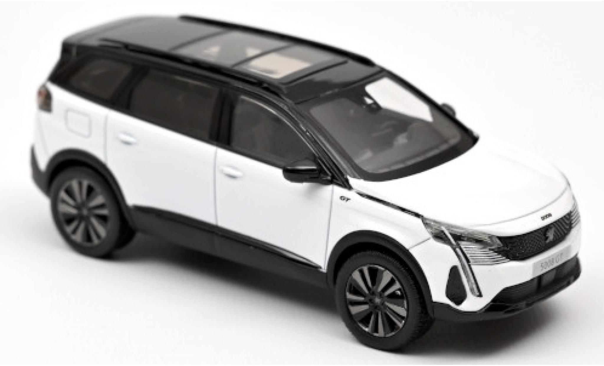Peugeot 5008 1/43 Norev GT Black Pack metallic wit 2020 modelauto