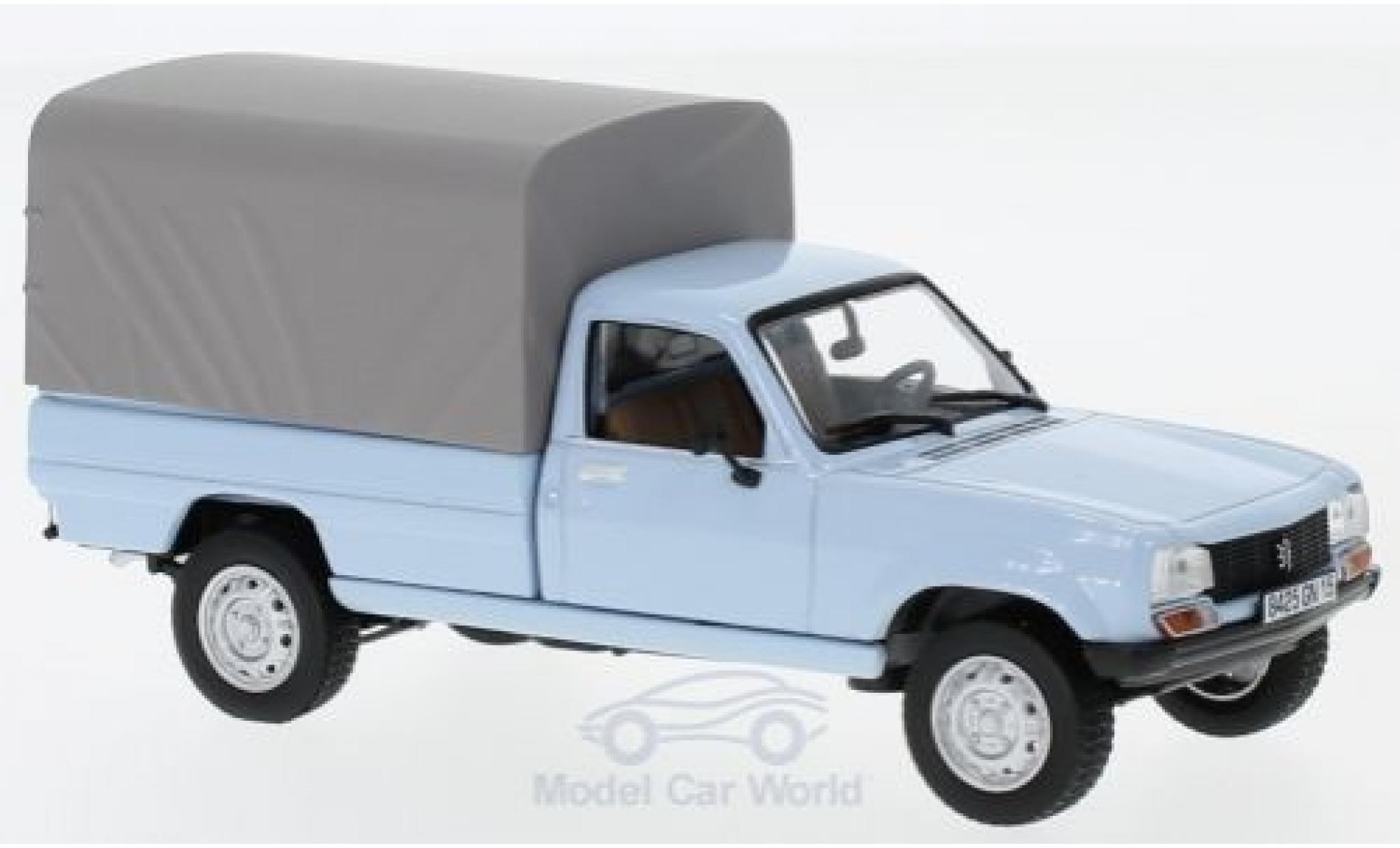 Peugeot 504 1/43 Norev Pick-Up blauw 1985 geschlossen modelauto