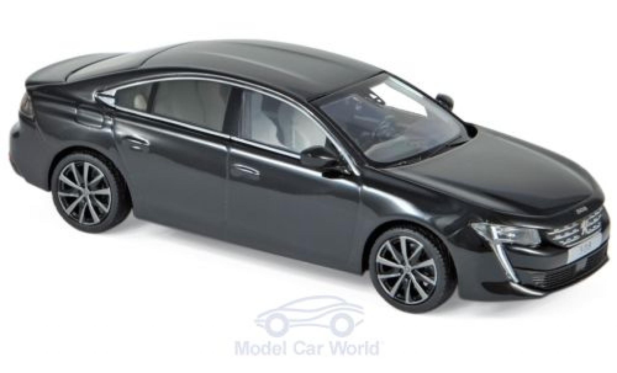 Peugeot 508 1/43 Norev zwart 2018 modelauto