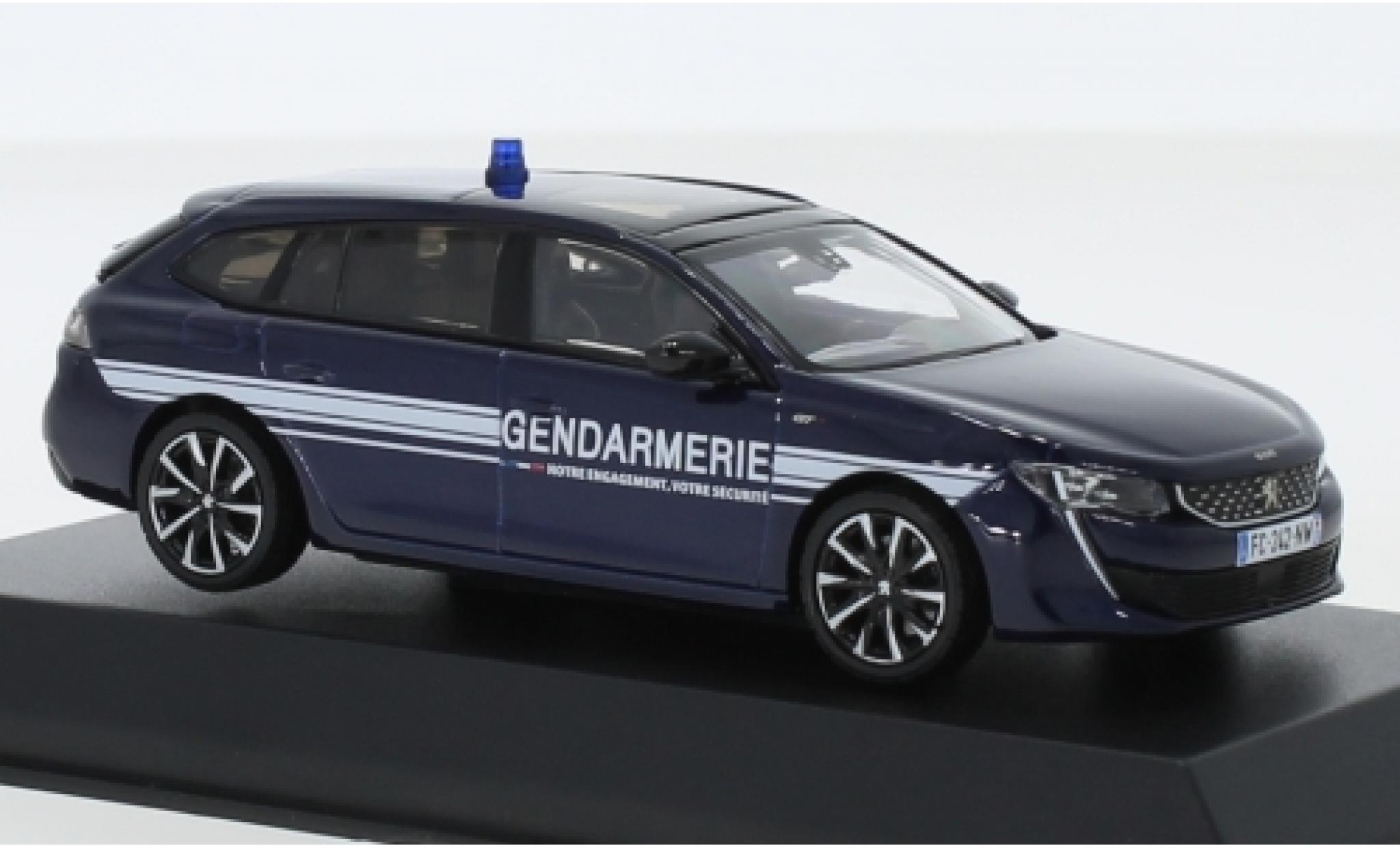 Peugeot 508 1/43 Norev SW GT Gendarmerie (F) 2018 modelauto