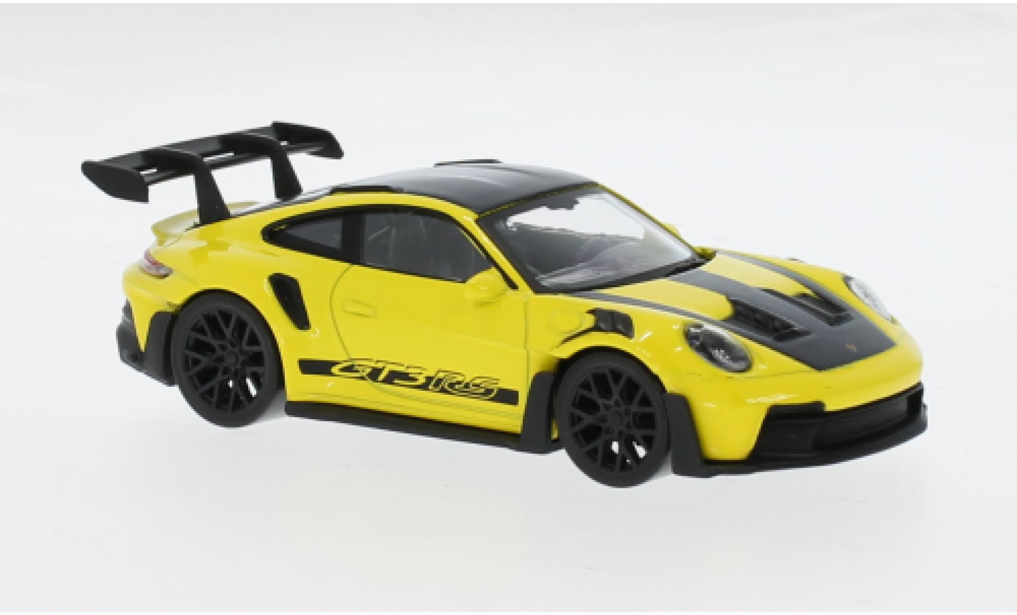 Porsche 992 GT3 R 1/43 Norev 911  S geel/zwart 2022 1:43 modelauto