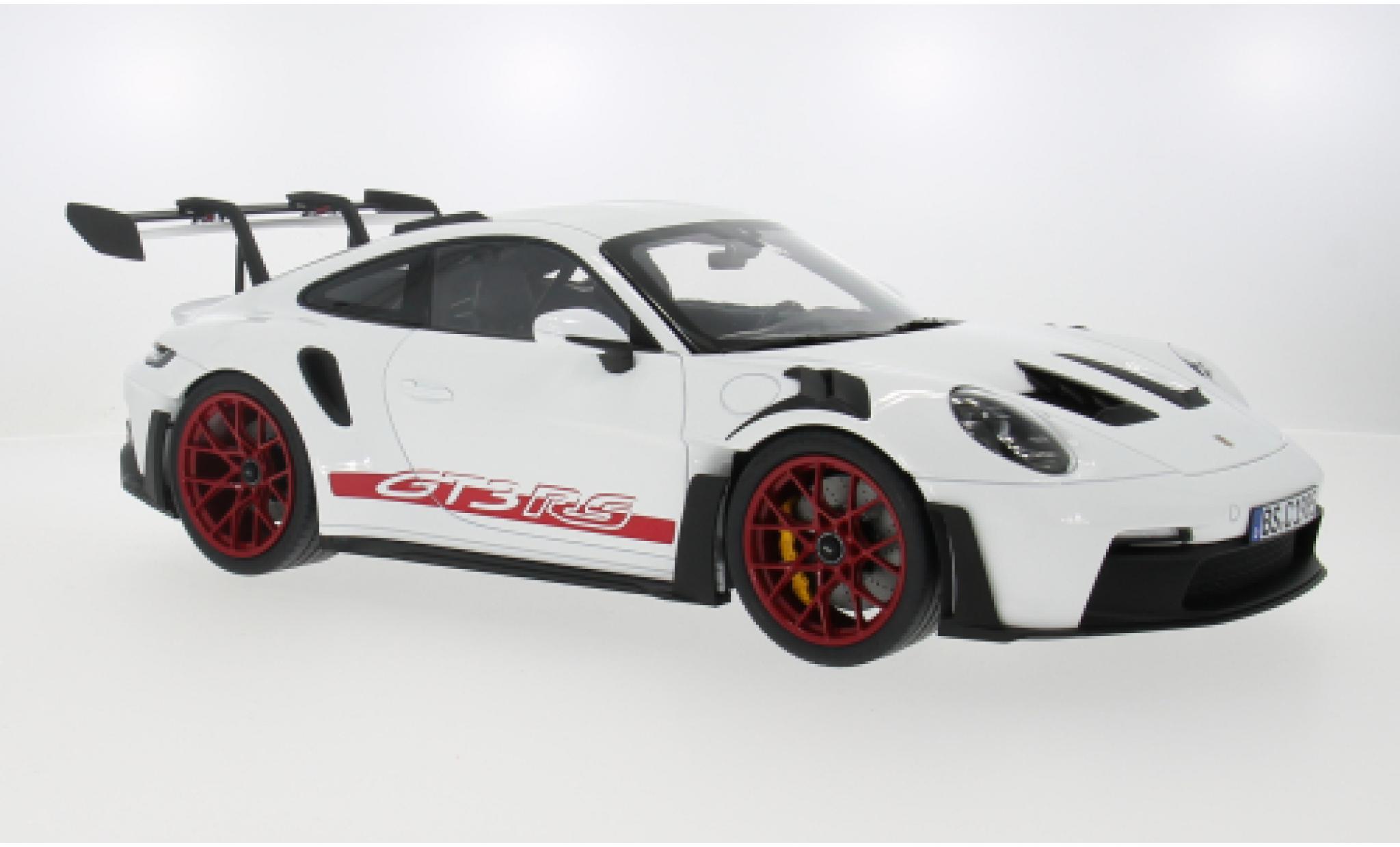 Porsche 992 GT3 R 1/12 Norev 911  S wit/rood 2022 1:12 modelauto