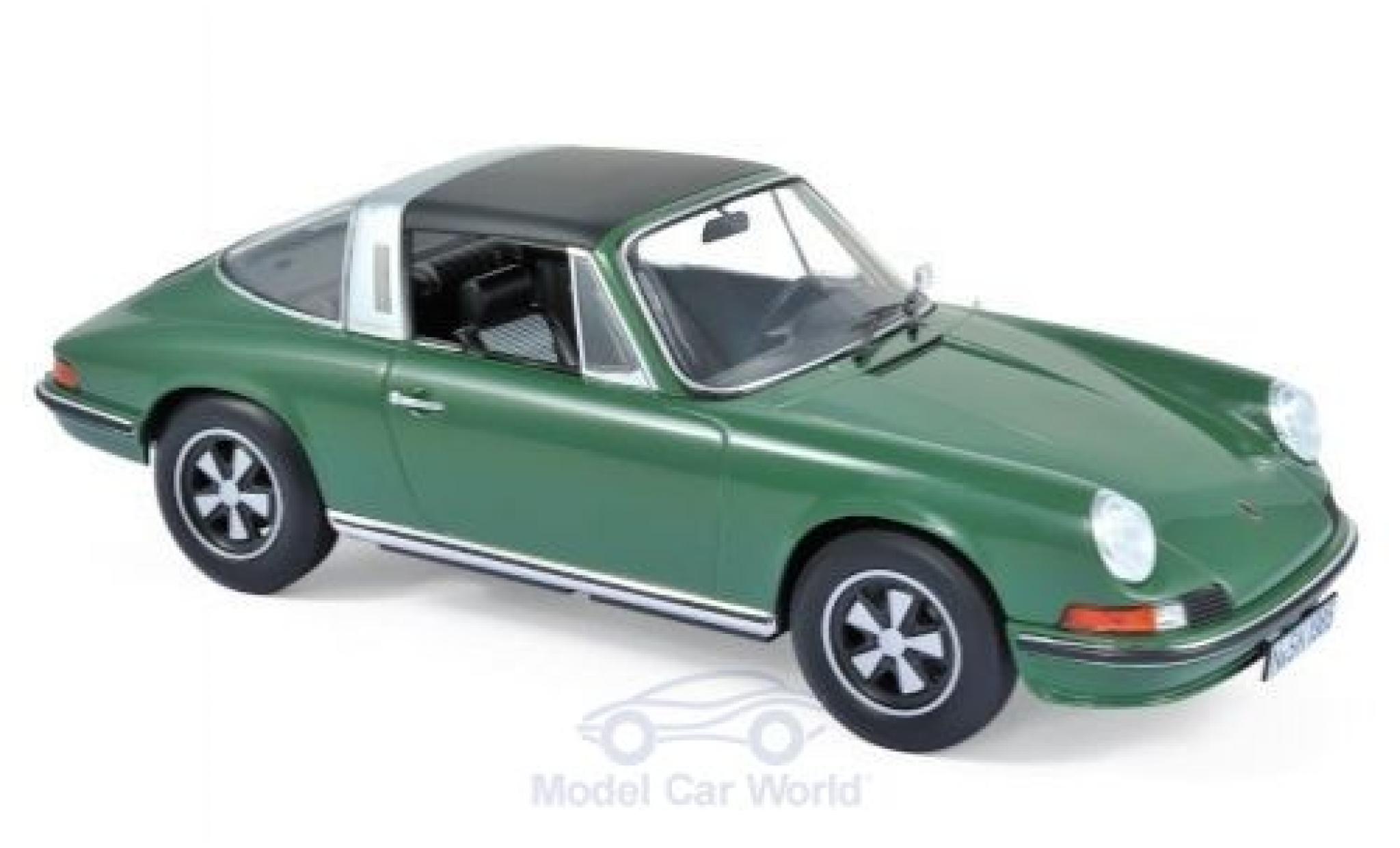 Porsche 911 1/18 Norev S Targa groen 1973 modelauto