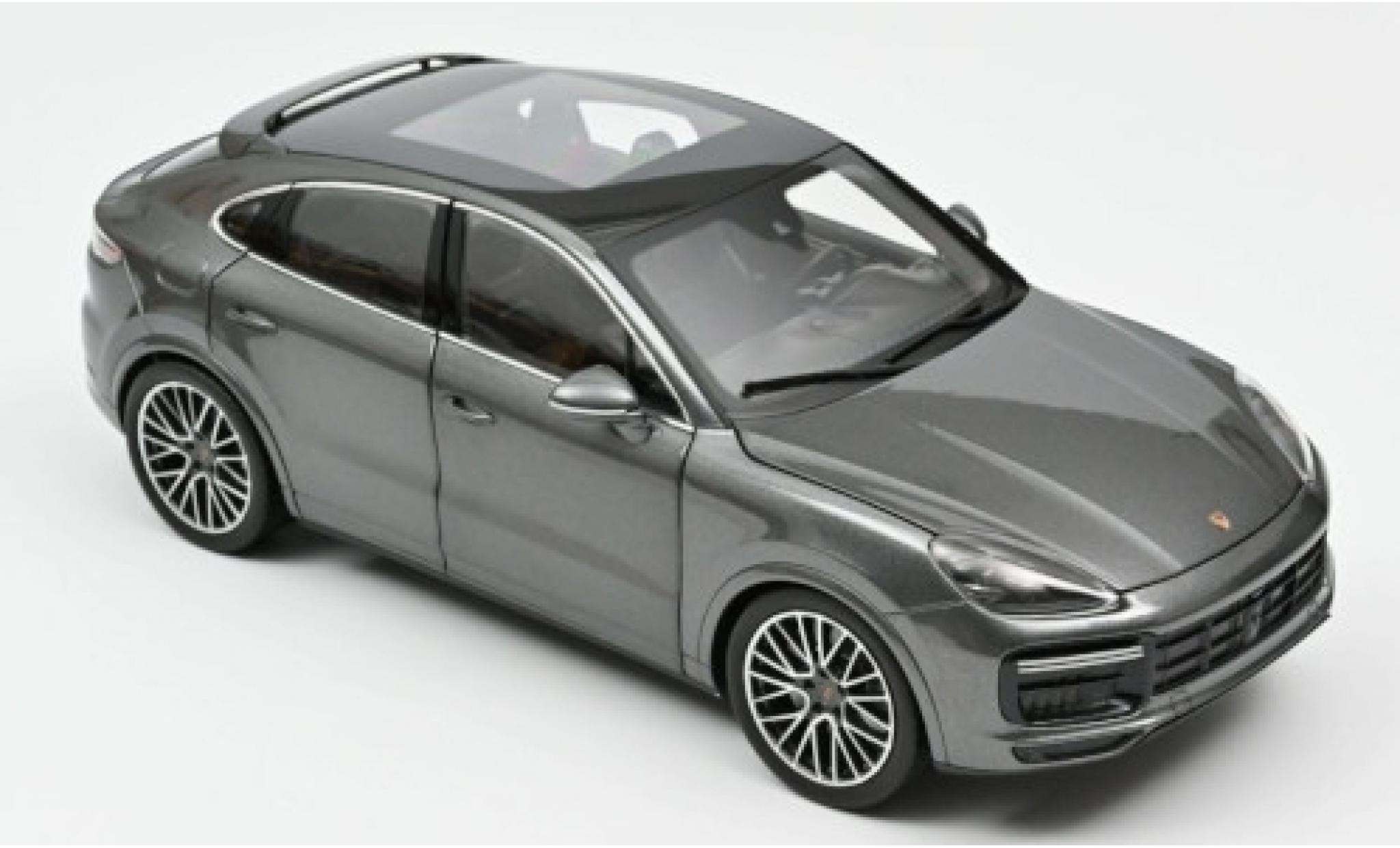 Porsche Cayenne Turbo 1/18 Norev Coupe Turbo metallic grijs 2019 modelauto