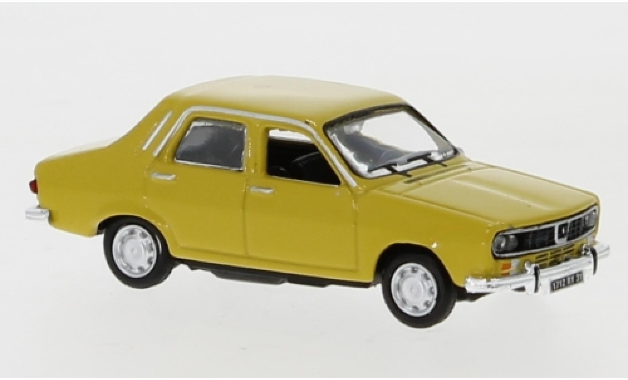 Renault 12 1/87 Norev geel 1974 modelauto