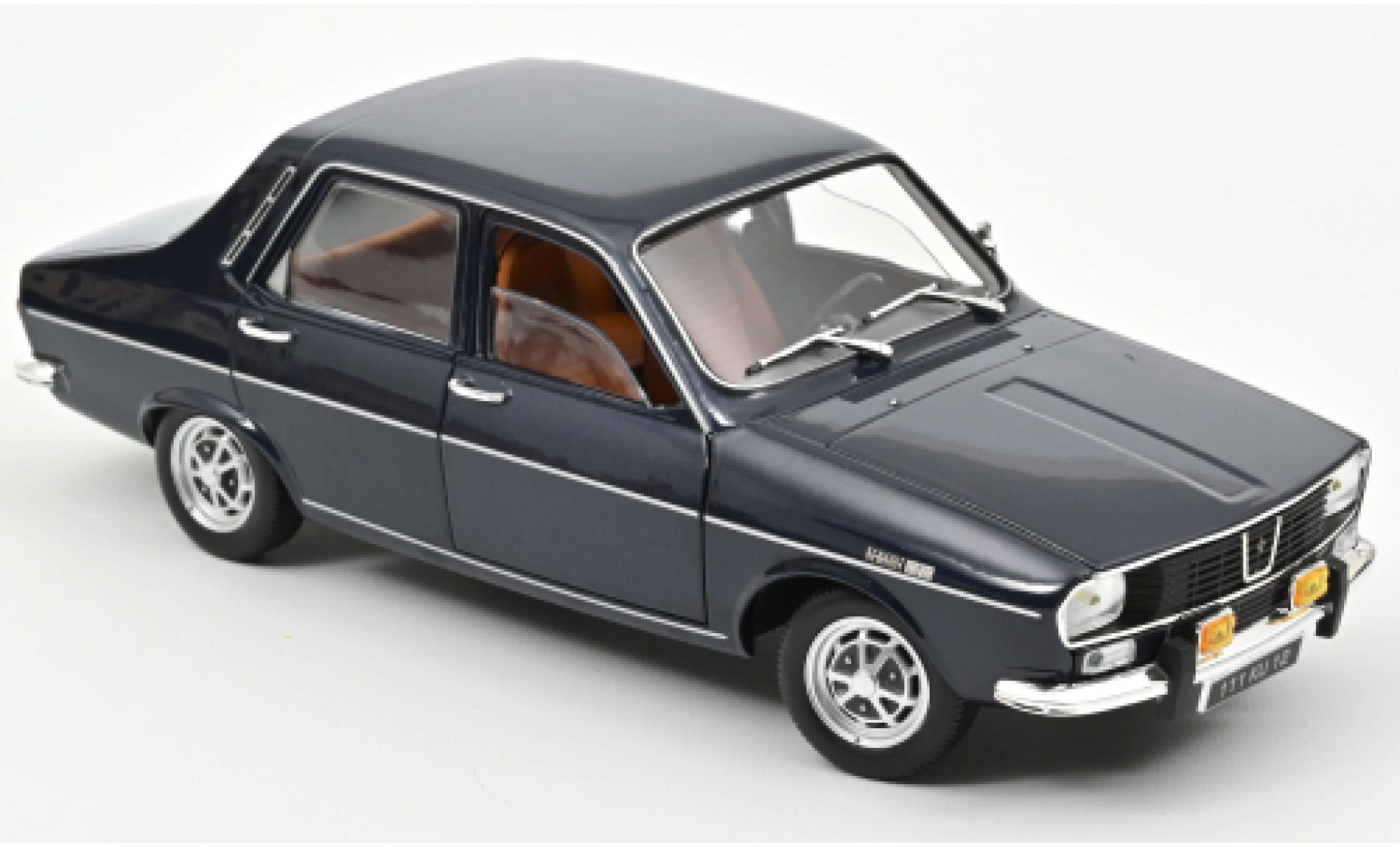Renault 12 1/18 Norev TS metallic blauw 1973 modelauto