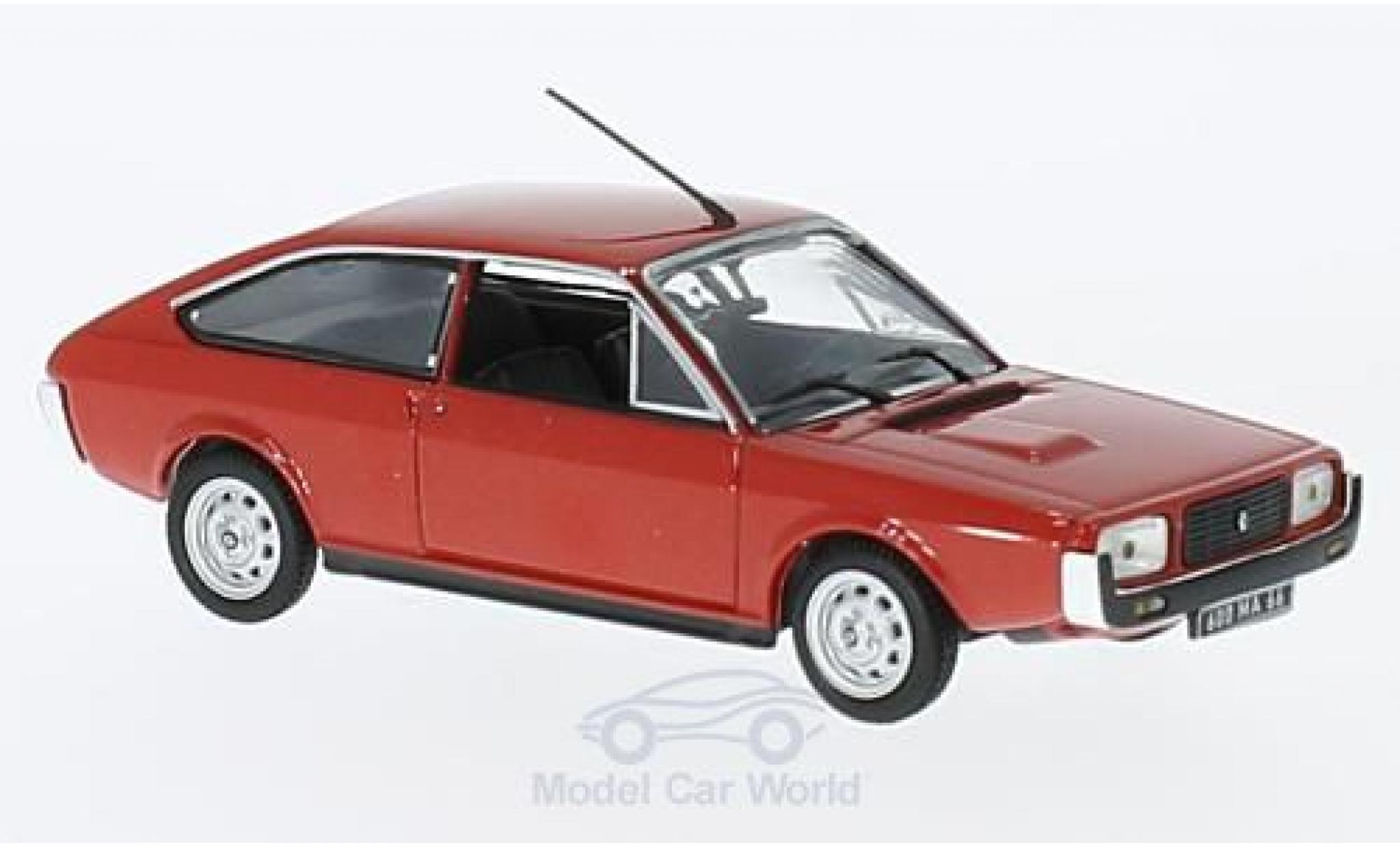 Renault 15 1/43 Norev TL metallic rood 1976 modelauto