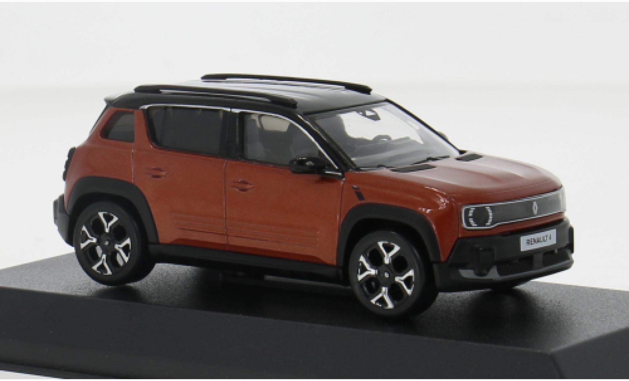Renault 4 1/43 Norev E-Tech bruin/zwart 2025 1:3 modelauto