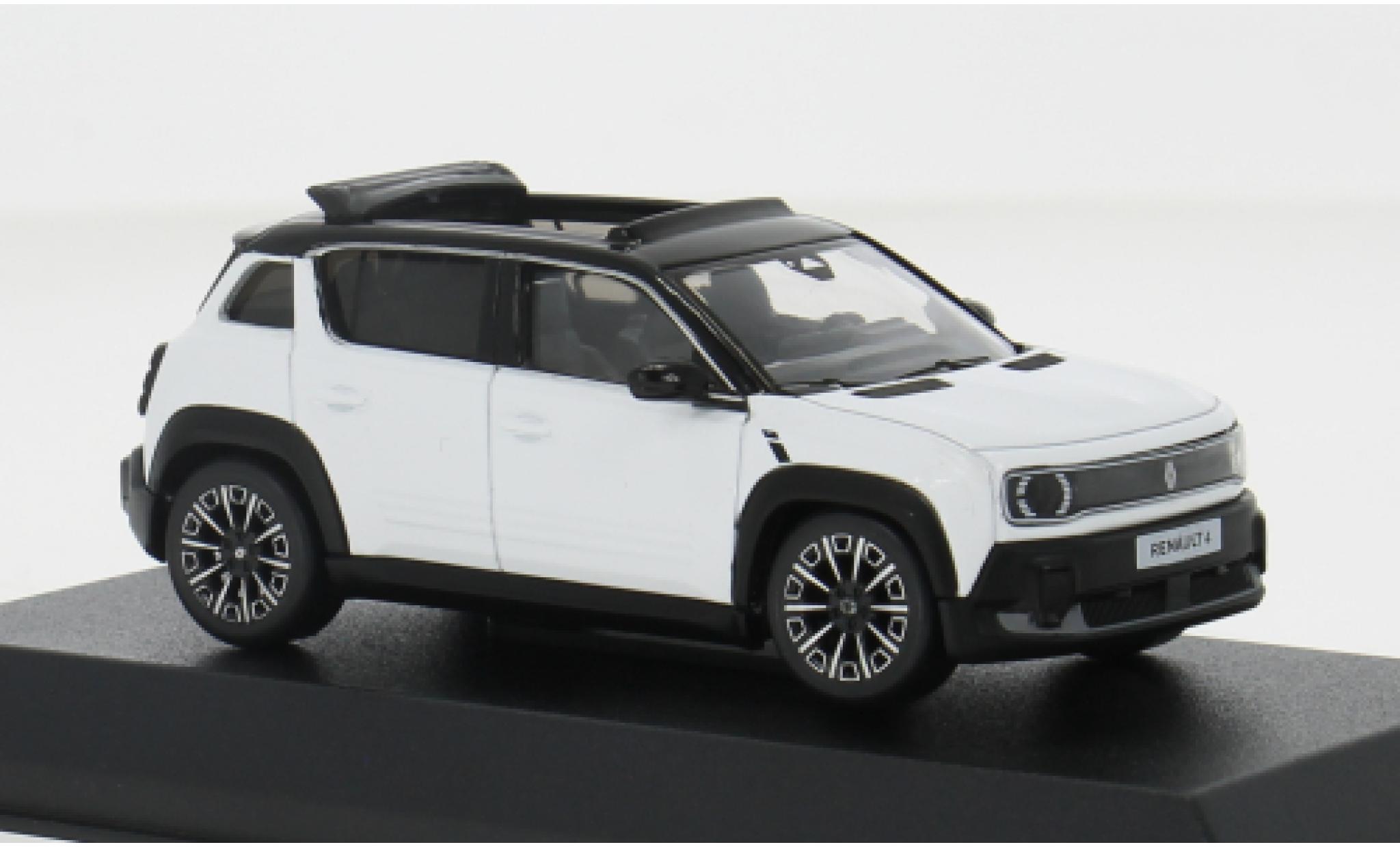 Renault 4 1/43 Norev E-Tech wit/zwart 2025 1:3 modelauto