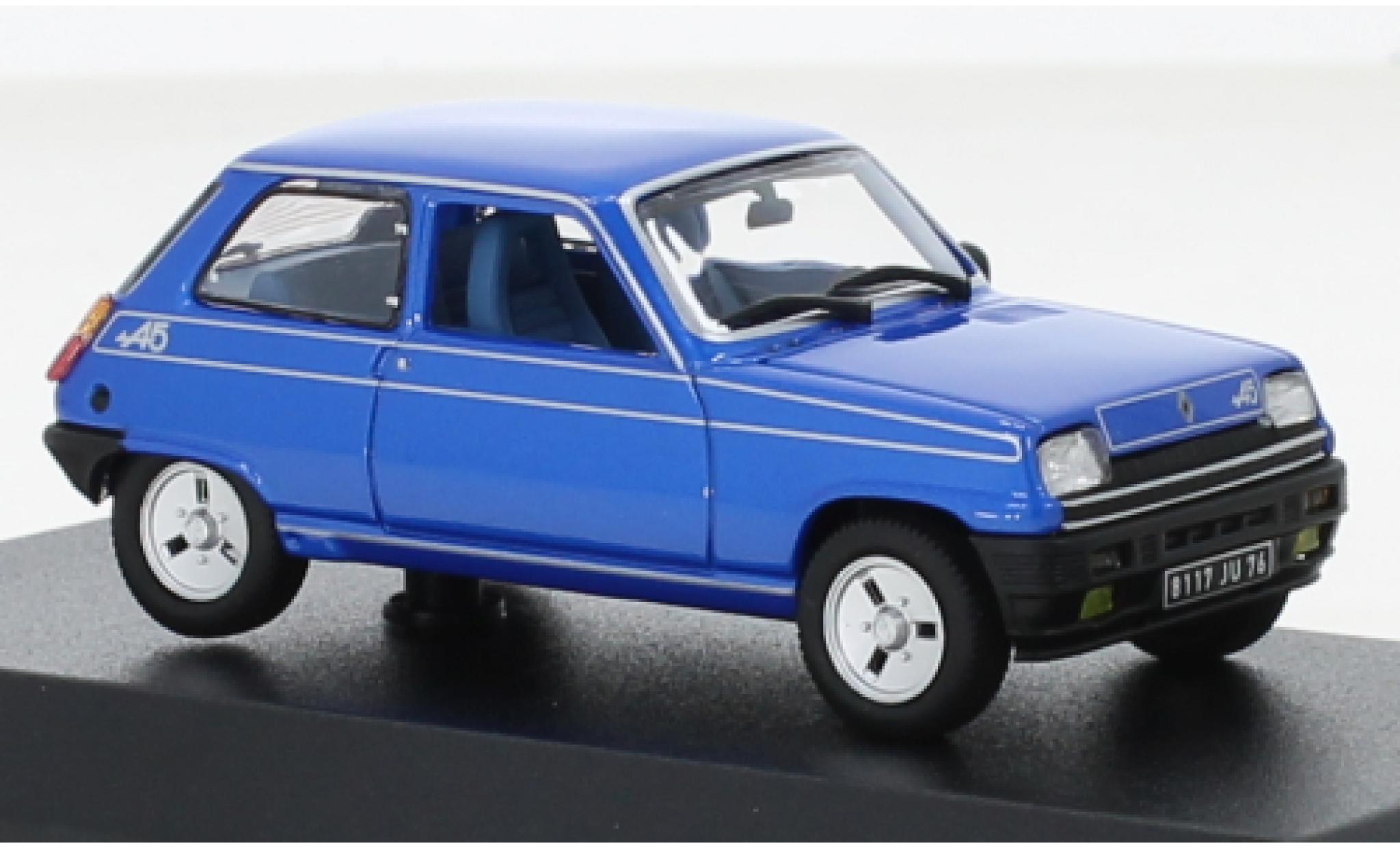 Renault 5 1/43 Norev Alpine metallic blauw 1977 1:43 modelauto