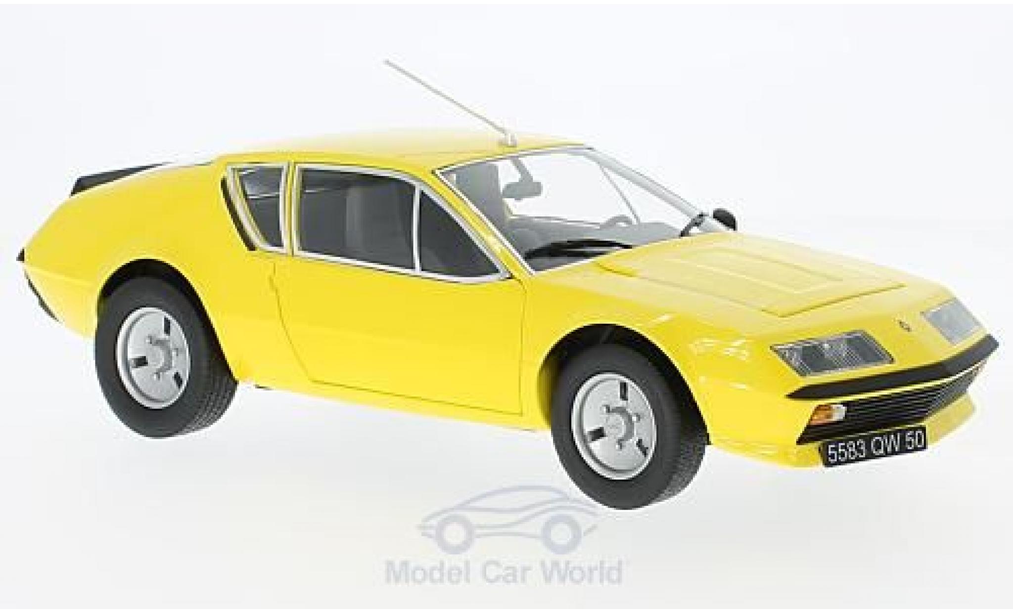 Alpine A310 1/18 Norev Renault geel 1977 modelauto