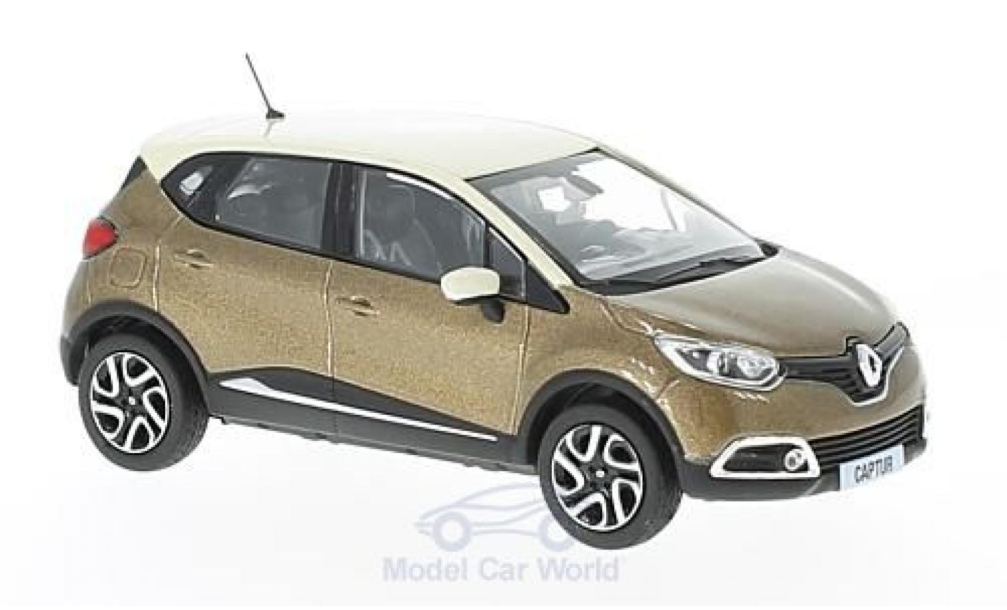 Renault Captur 1/43 Norev metallic bruin/beige 2013 modelauto