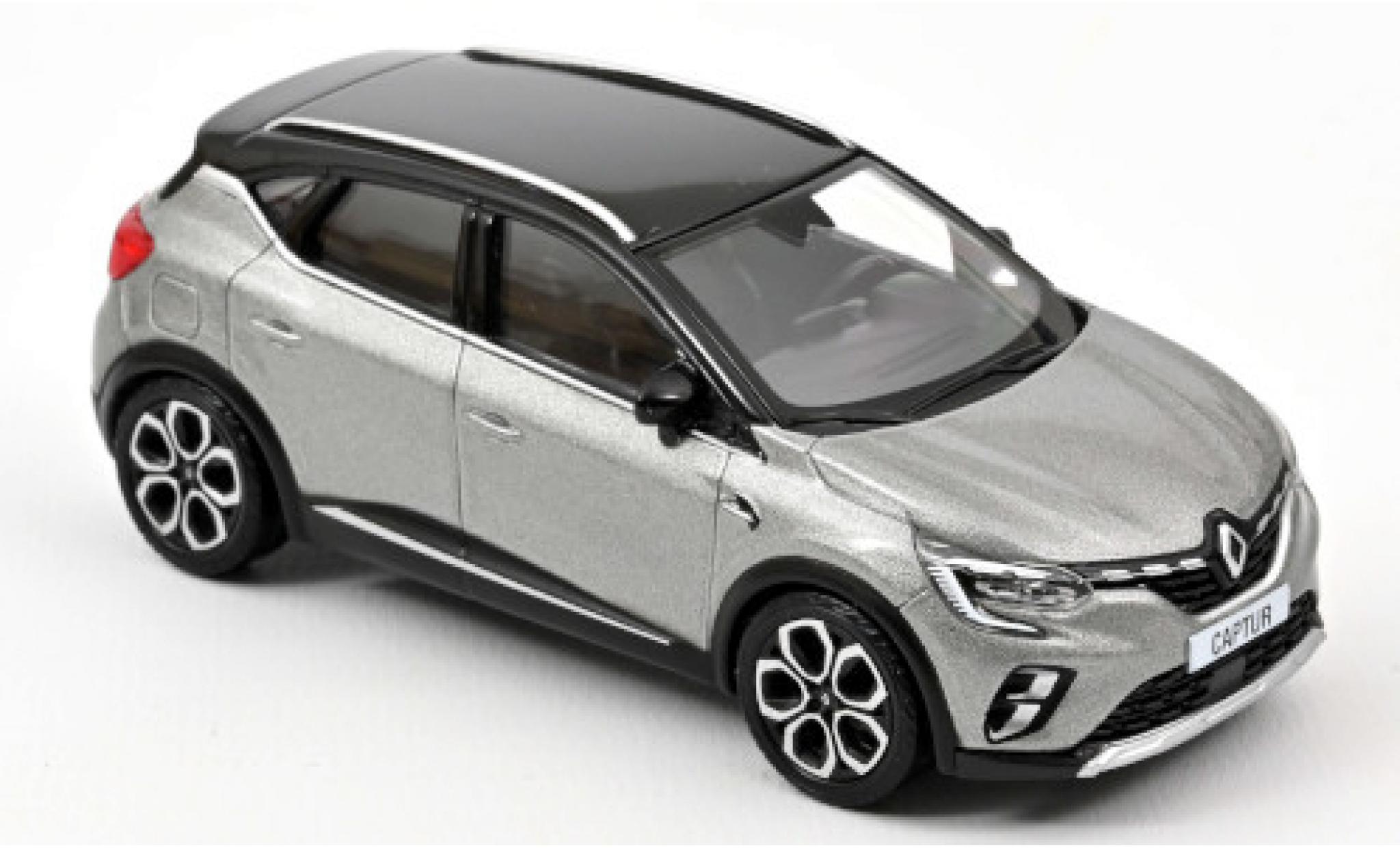 Renault Captur 1/43 Norev metallic grijs/zwart 2020 modelauto