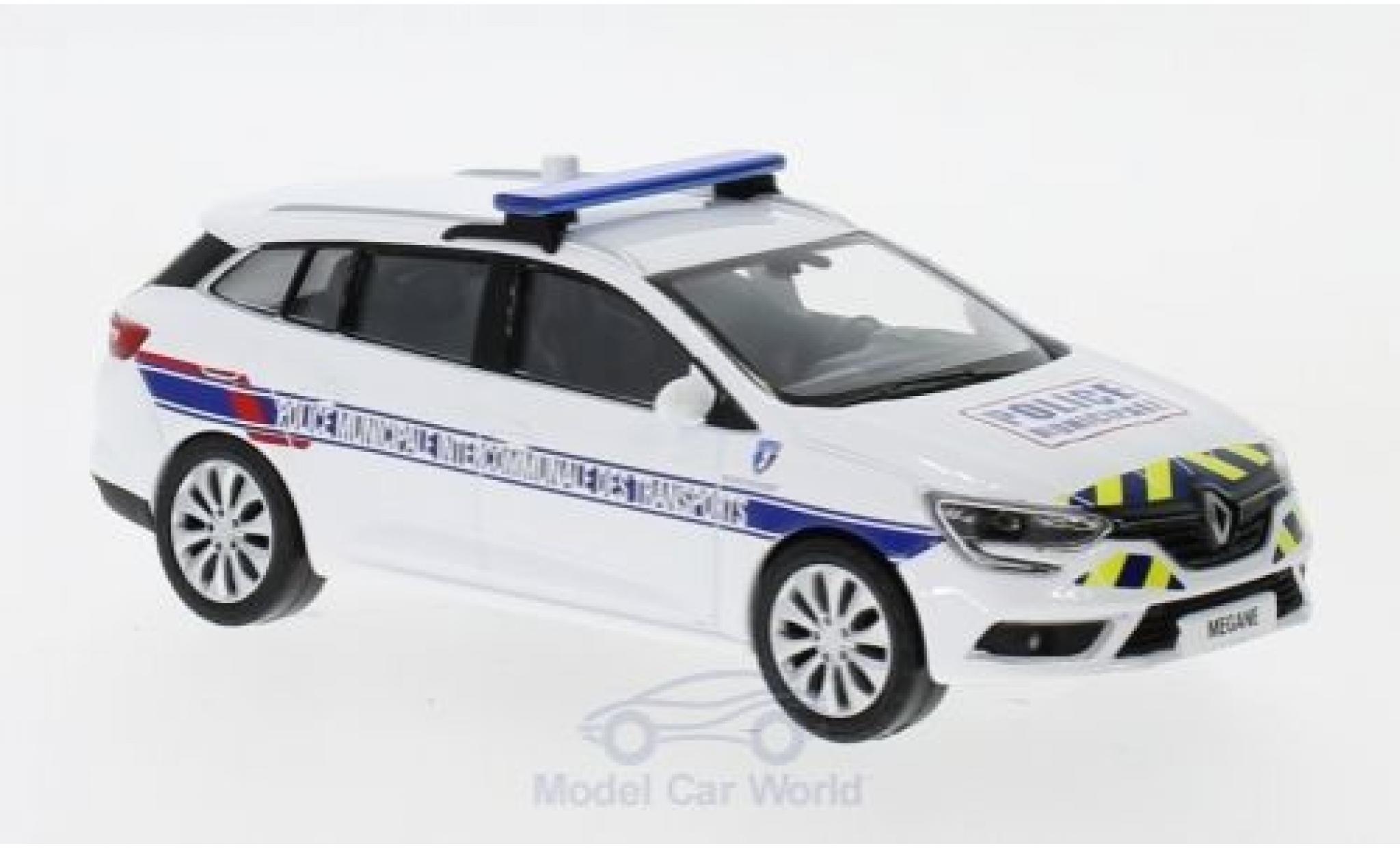 Renault Megane Sport 1/43 Norev Estate Politie Municipale Intercommunale Transports 2016 modelauto