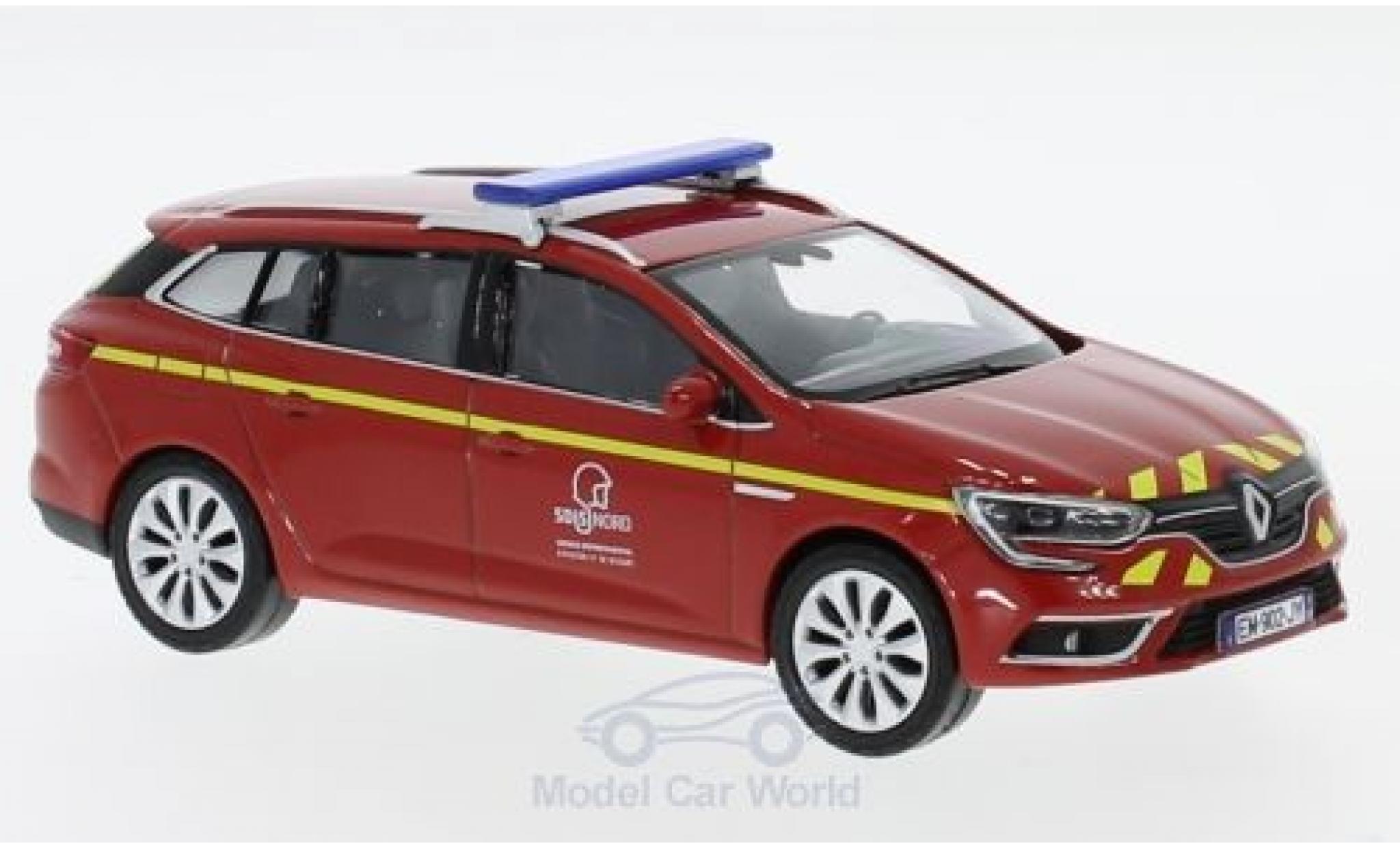 Renault Megane RS 1/43 Norev Estate Brandweer (F) 2016 modelauto
