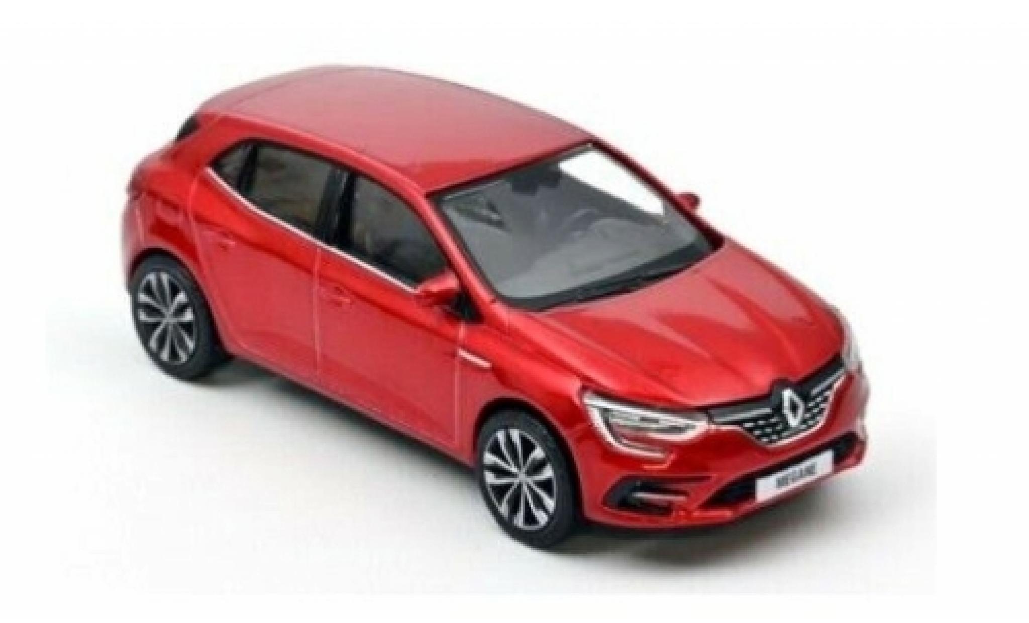 Renault Megane 1/43 Norev metallic rood 2020 modelauto
