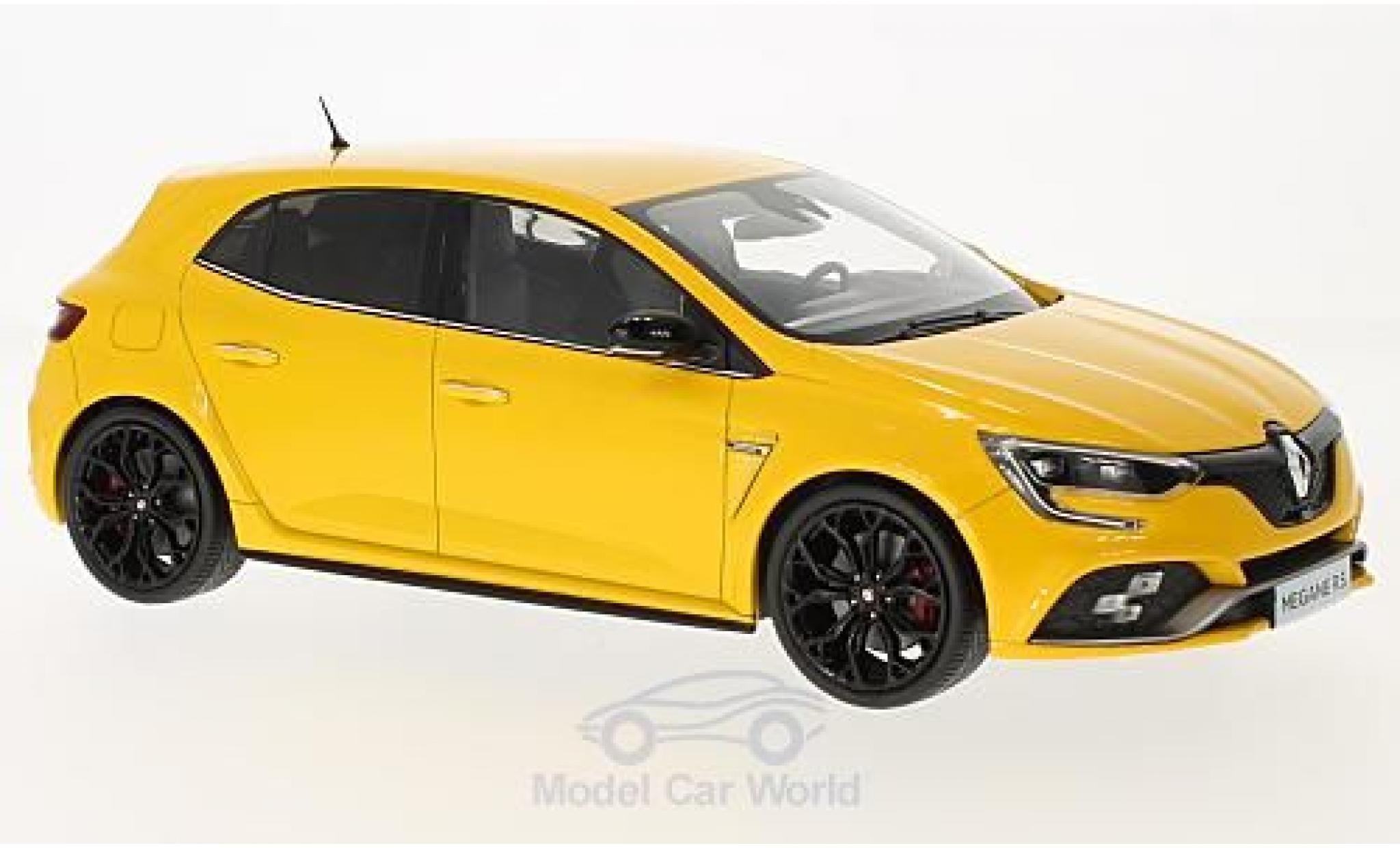 Renault Megane 1/18 Norev R.S. metallic geel 2017 modelauto