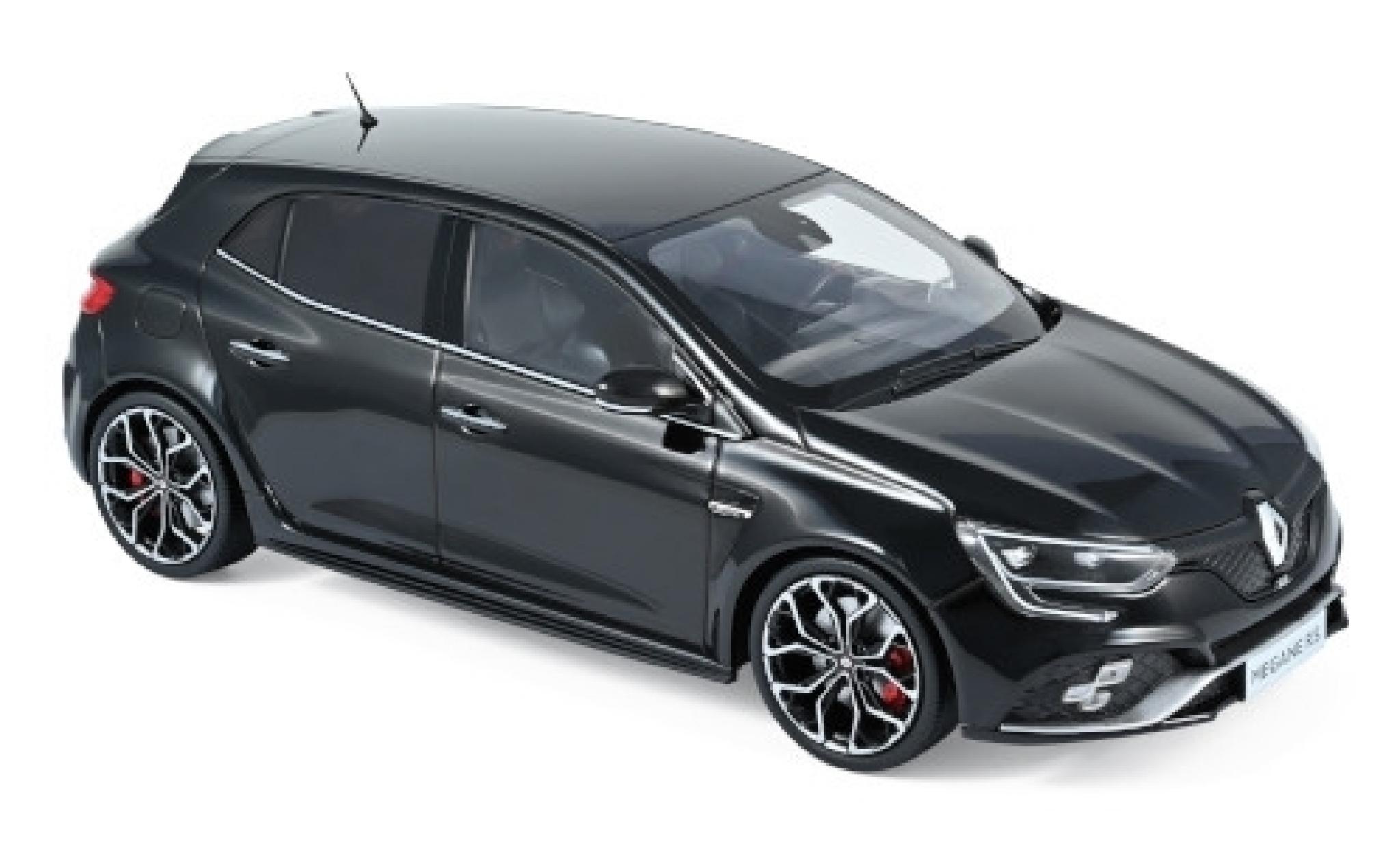 Renault Megane 1/18 Norev R.S. zwart 2017 modelauto