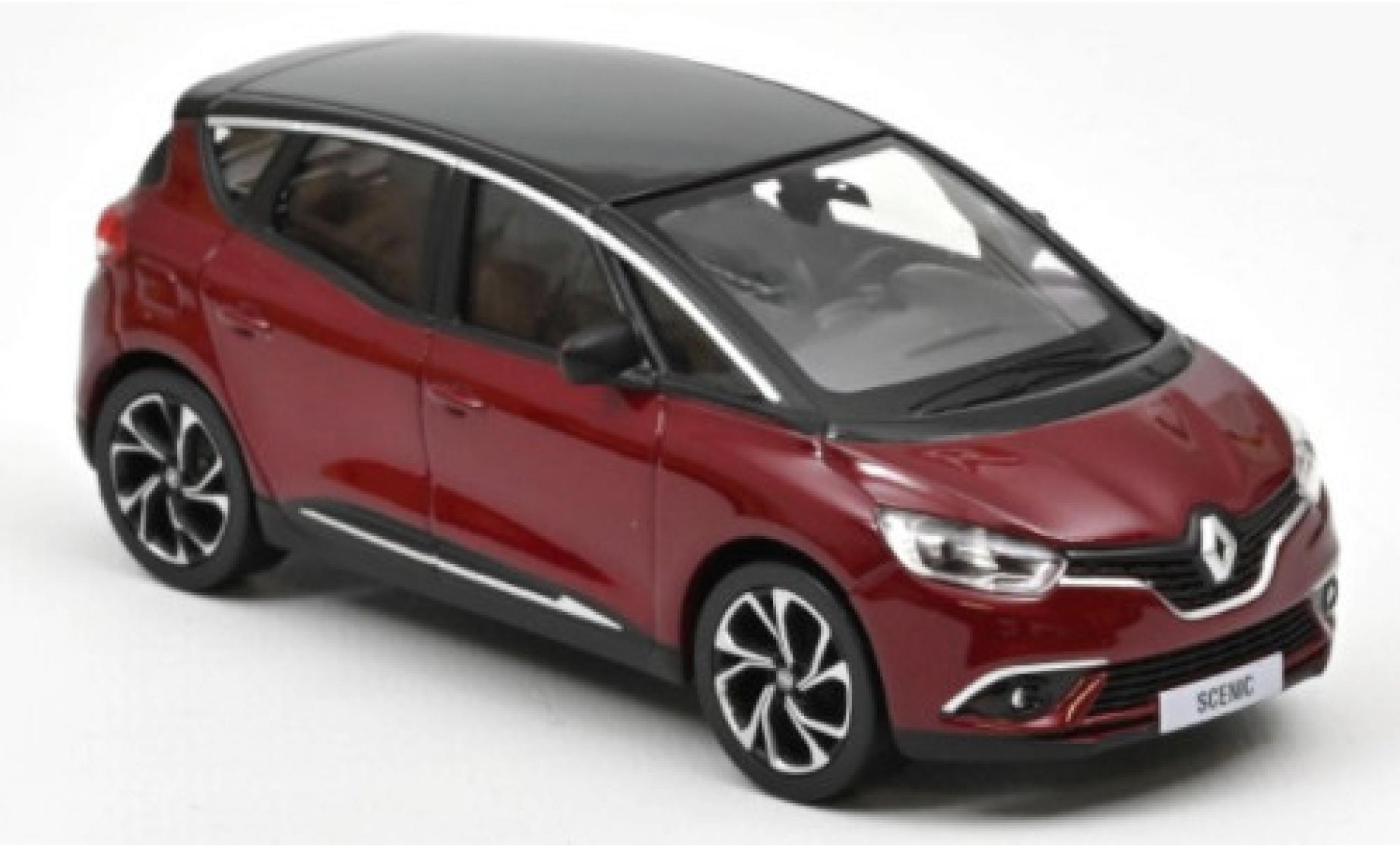 Renault Scenic 1/43 Norev rood/zwart 2016 modelauto