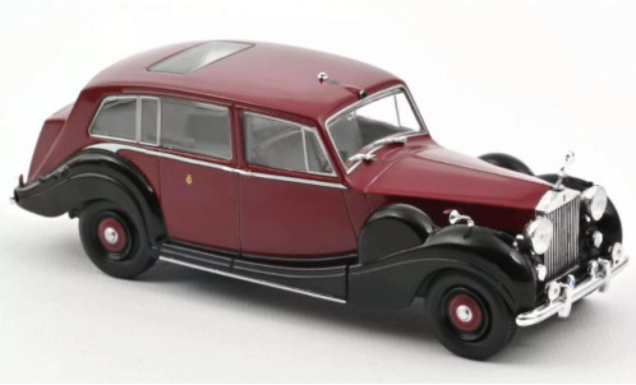 Rolls Royce Phantom 1/43 Norev IV rood/zwart RHD 1952 modelauto