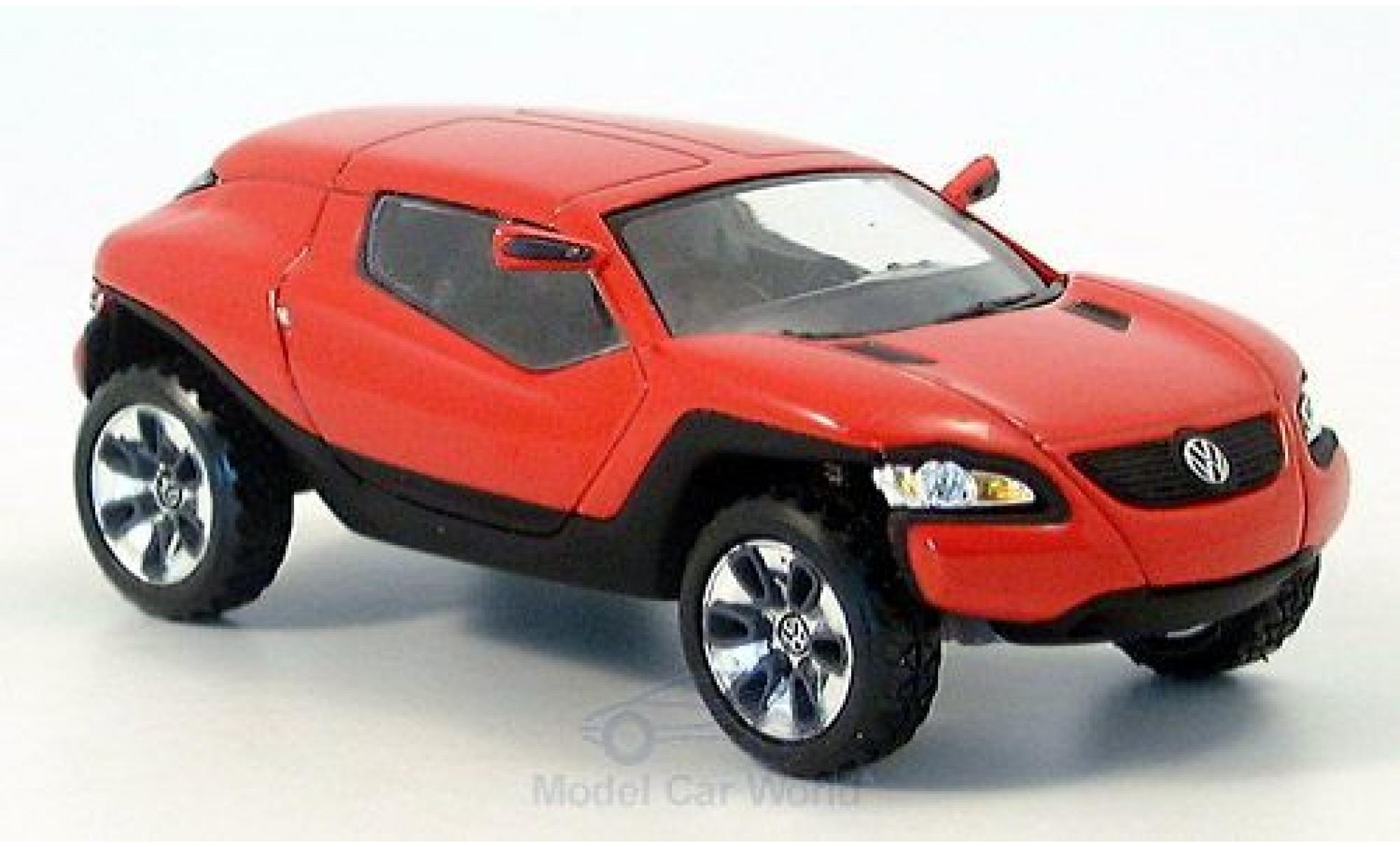 Volkswagen Concept 1/43 Norev T rood/zwart PTT 2004 Detroit Motor Show modelauto
