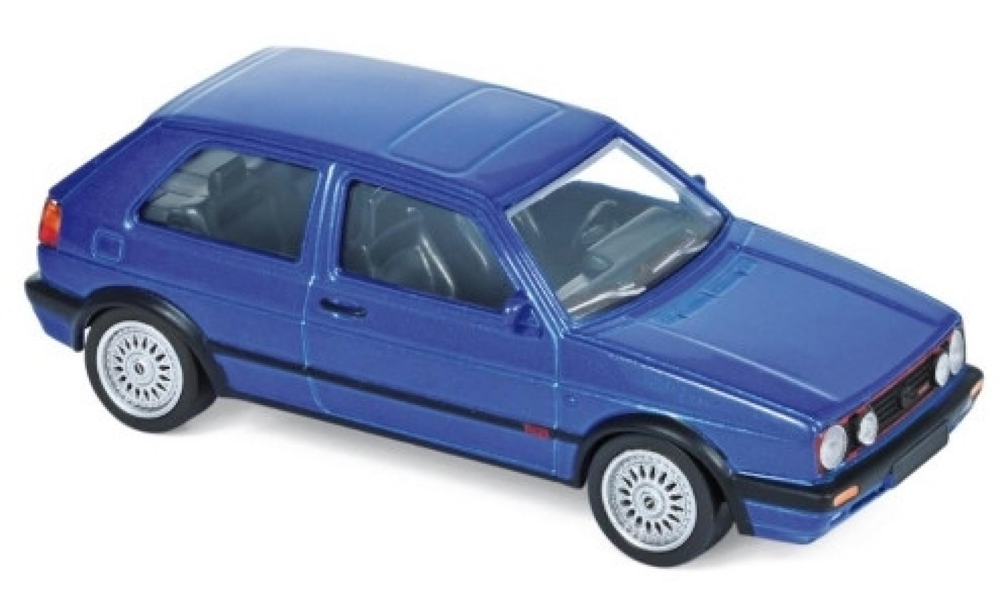 Volkswagen Golf 1/43 Norev II GTI G60 metallic blauw 1990 Jetcar modelauto