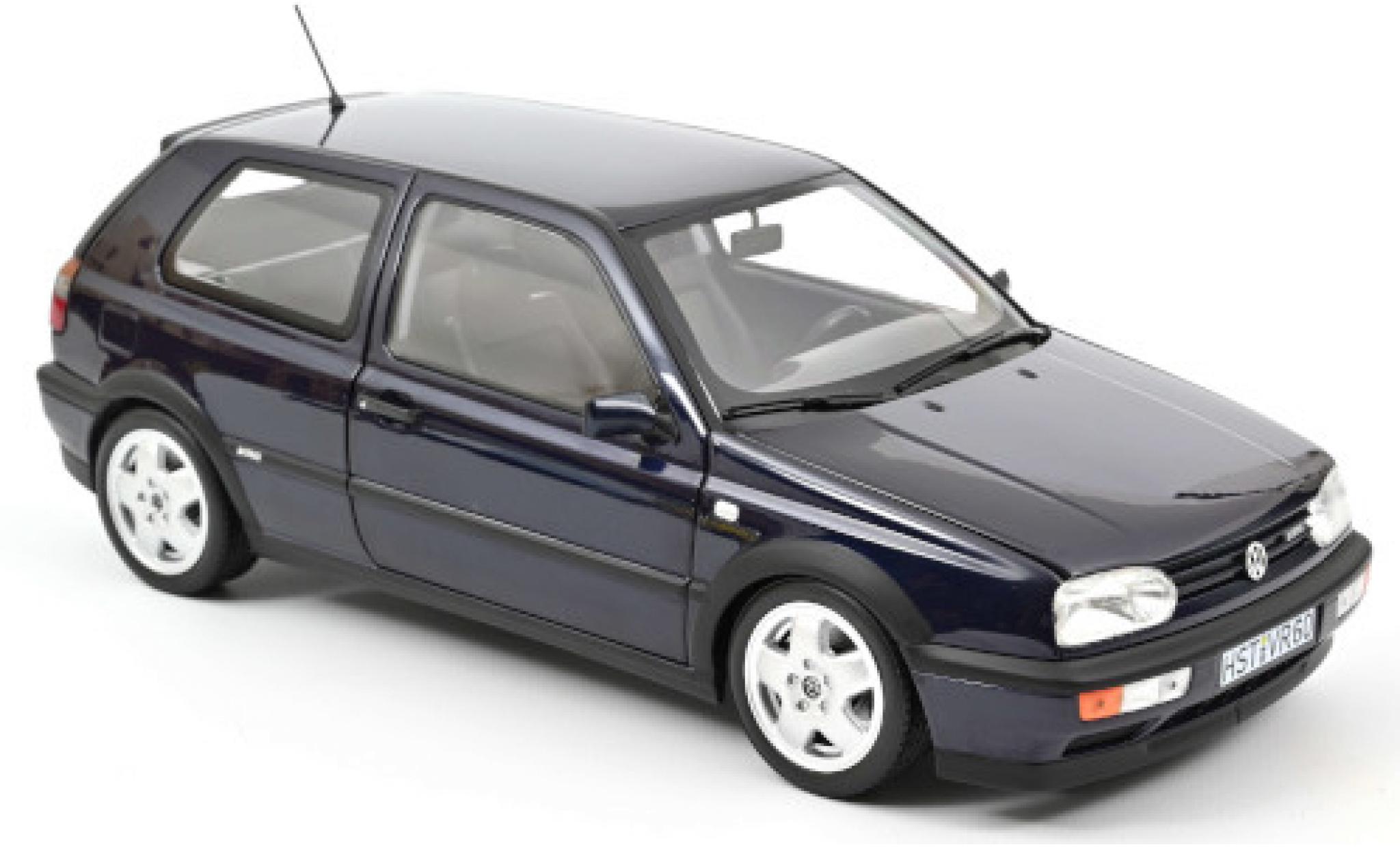 Volkswagen Golf 1/18 Norev III VR6 metallic blauw 1996 modelauto