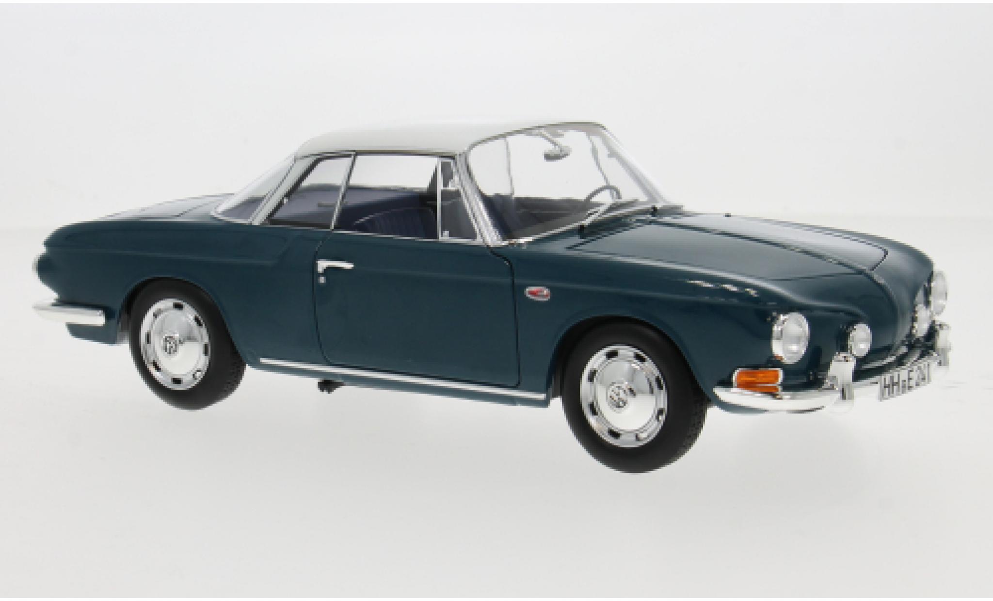 Volkswagen Karmann 1/18 Norev Ghia Typ 34 blauw/wit 1961 1:18 modelauto