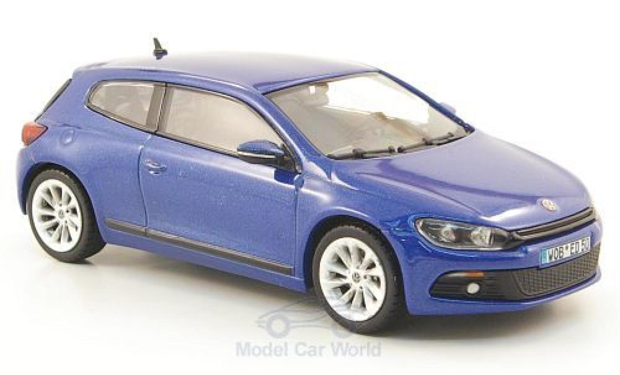 Volkswagen Scirocco 1/43 Norev 3 metallic blauw 2008 modelauto