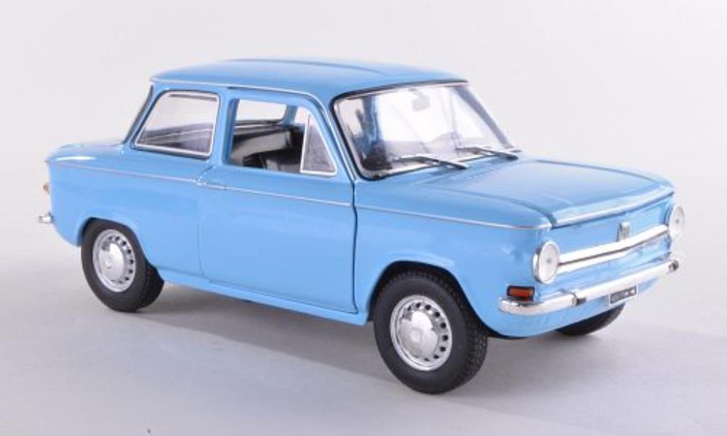 NSU Prinz 1/24 WhiteBox 4L blauw 1970 modelauto