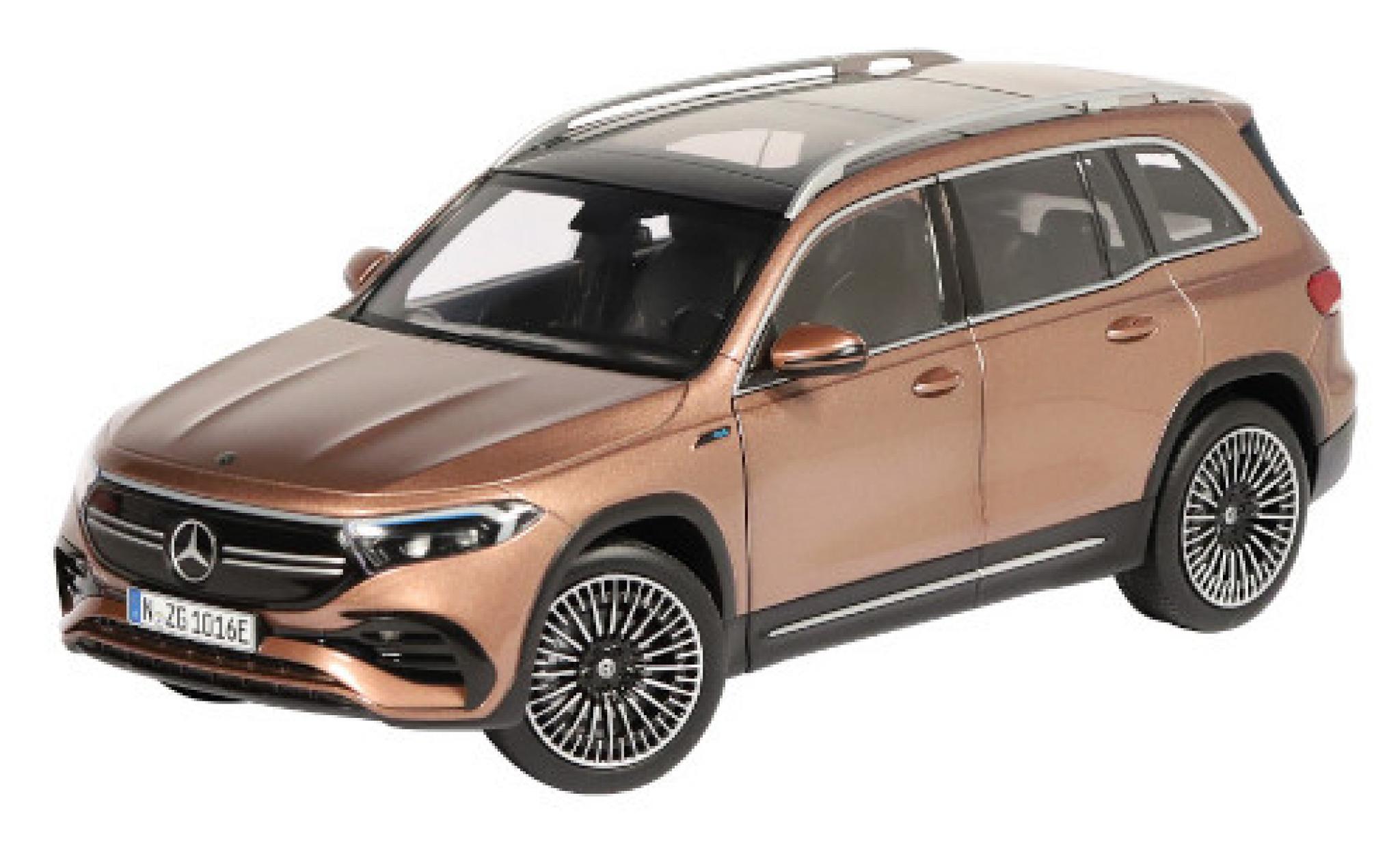 Mercedes CLA 1/18 NZG EQB metallic brun clair 2021 modelauto