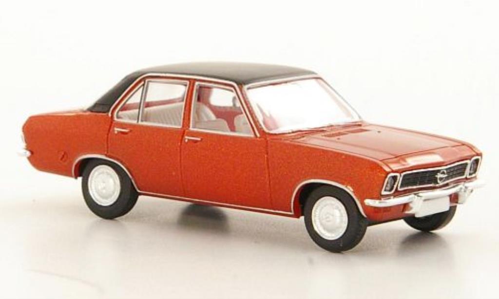 Opel Ascona A 1/87 Brekina A kupfer/matt-zwart 4-Turer modelauto