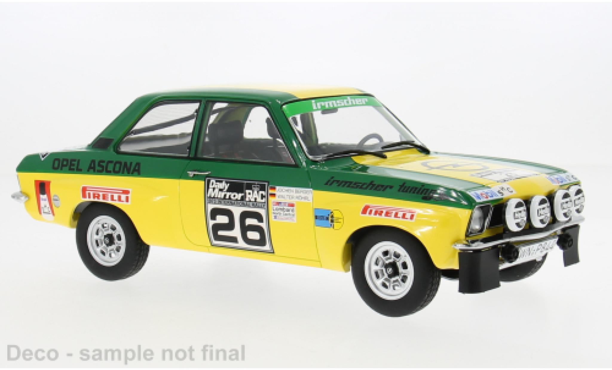 Opel Ascona 1/18 MCG A RAC Rally 1973 #26 W.R&ouml;hrl/J.Berger 1:18 modelauto