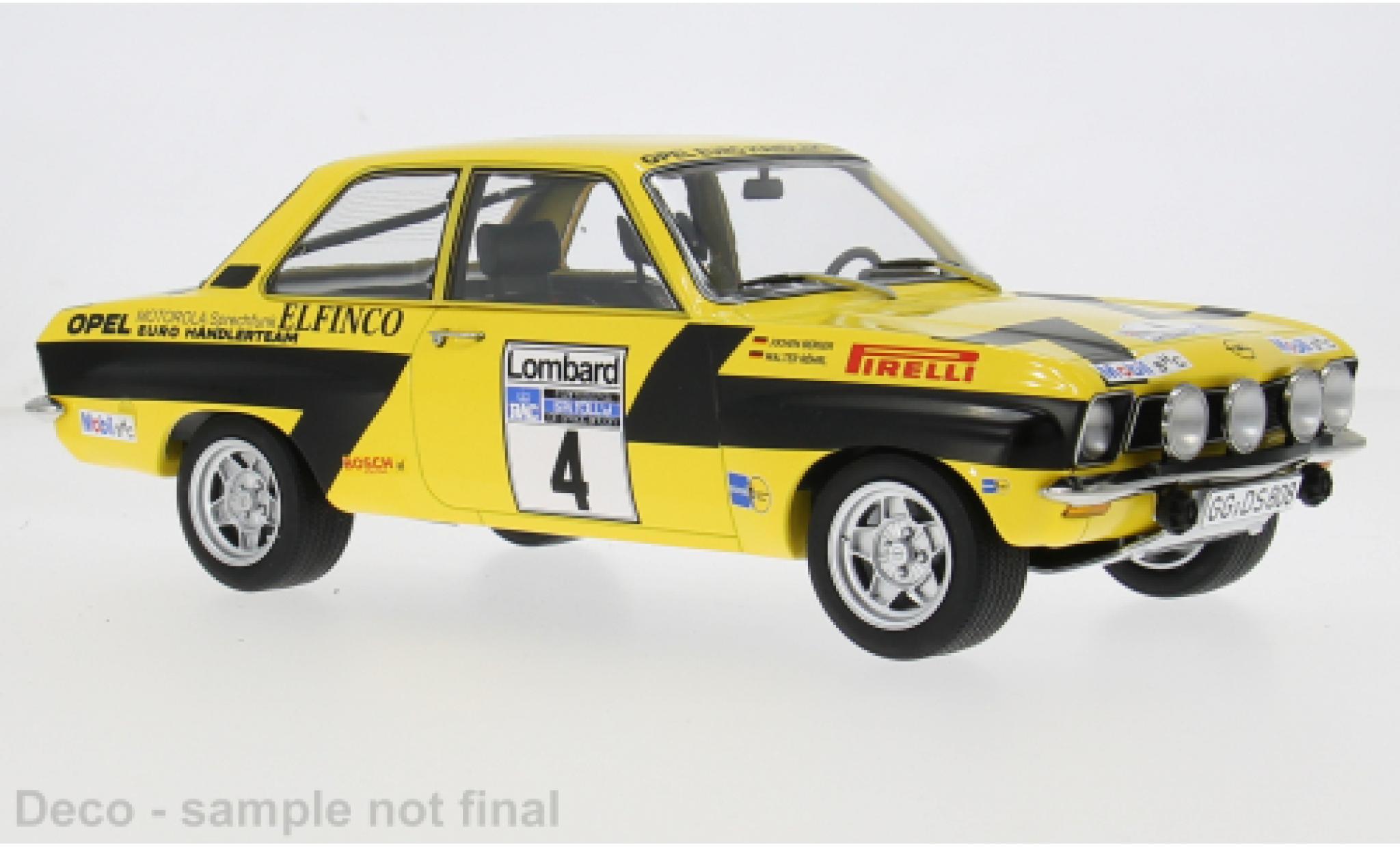 Opel Ascona 1/18 MCG A RAC Rally 1975 #4 W.R&ouml;hrl/C.Geistd&ouml;rfer 1:18 modelauto