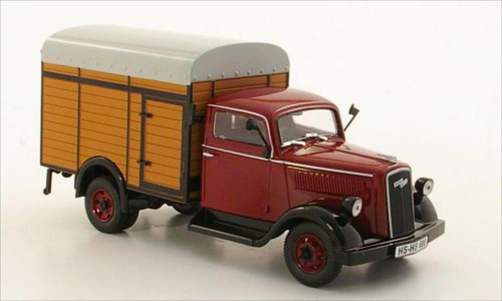 Opel Blitz 1/43 Norev rood 1949 modelauto