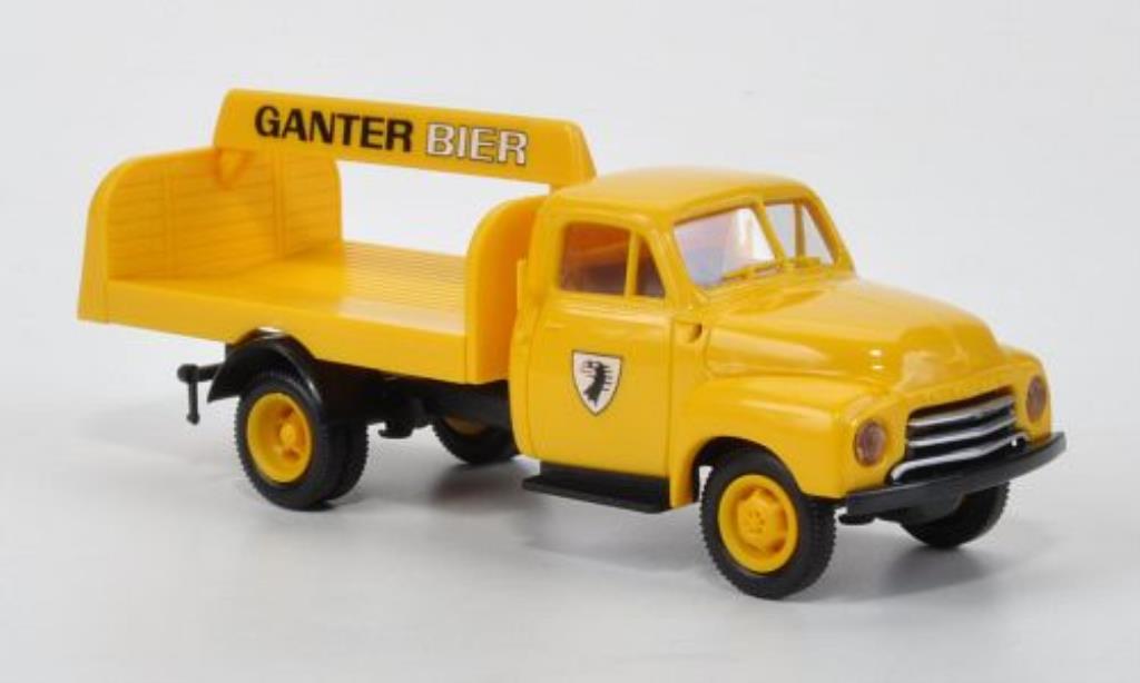 Opel Blitz 1/87 Brekina Getrankepritsche Ganter Bier modelauto