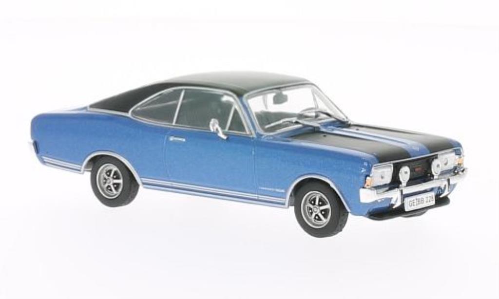 Opel Commodore A 1/43 WhiteBox A Coupe GS/E blauw/zwart 1970 modelauto