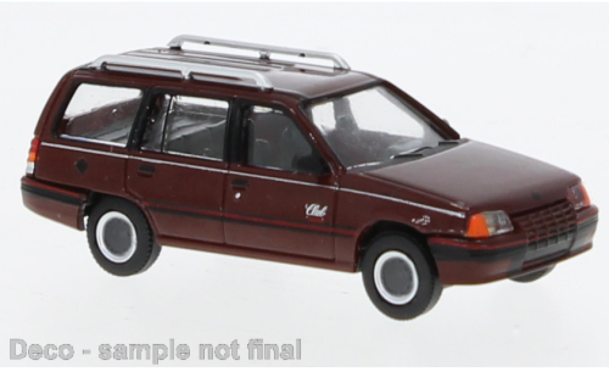 Opel Kadett 1/87 PCX87 E Carav rood 1:87 modelauto