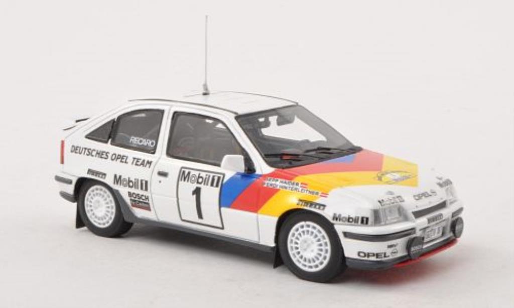 Opel Kadett E 1/43 Minichamps E GSI 16V No.1 Deutsches Team ADAC Rally Hessen 1989 /F.Hinterleitner modelauto