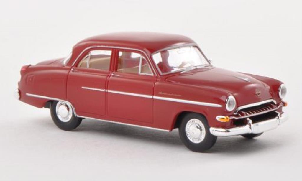 Opel Kapitan 1/87 Brekina 1954 rood modelauto