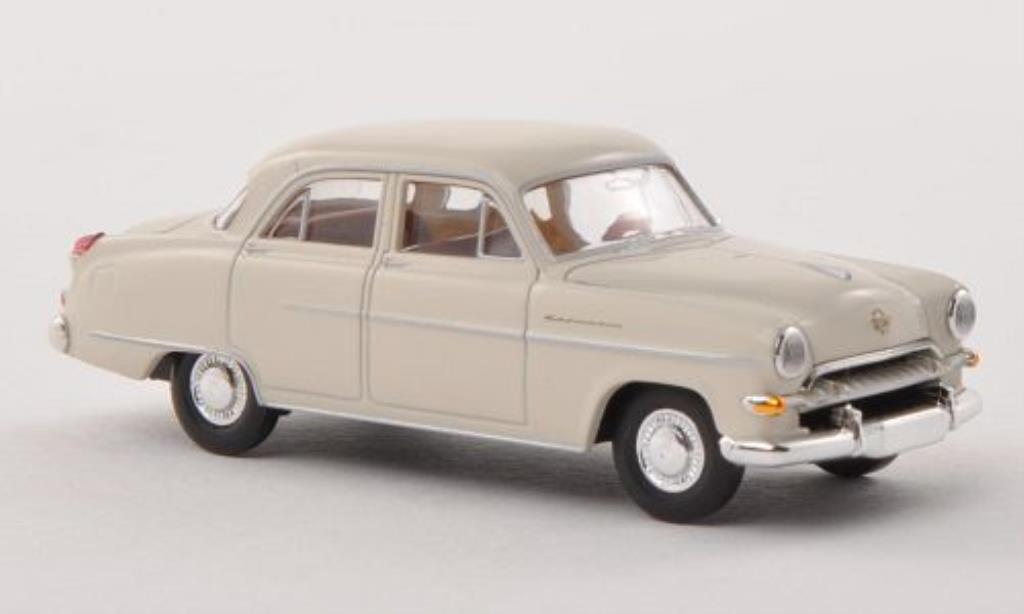 Opel Kapitan 1/87 Brekina 1954 wit modelauto
