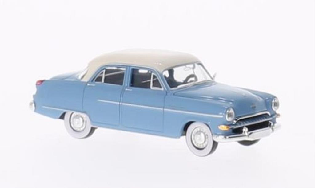 Opel Kapitan 1/87 Brekina blauw/wit modelauto