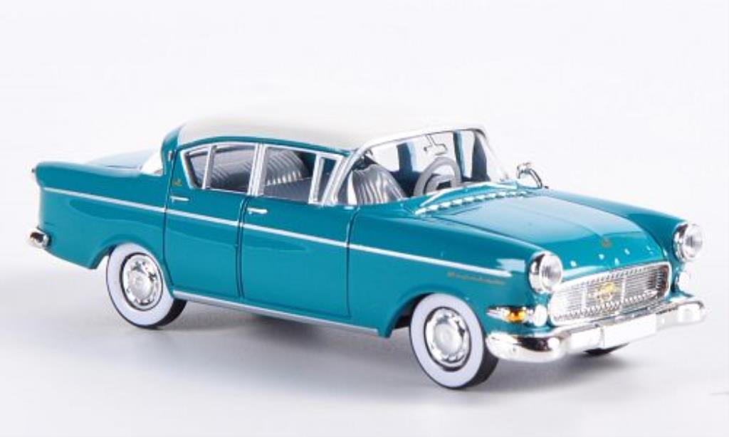 Opel Kapitan 1/87 Brekina P2.5 blauw-grun/wit modelauto