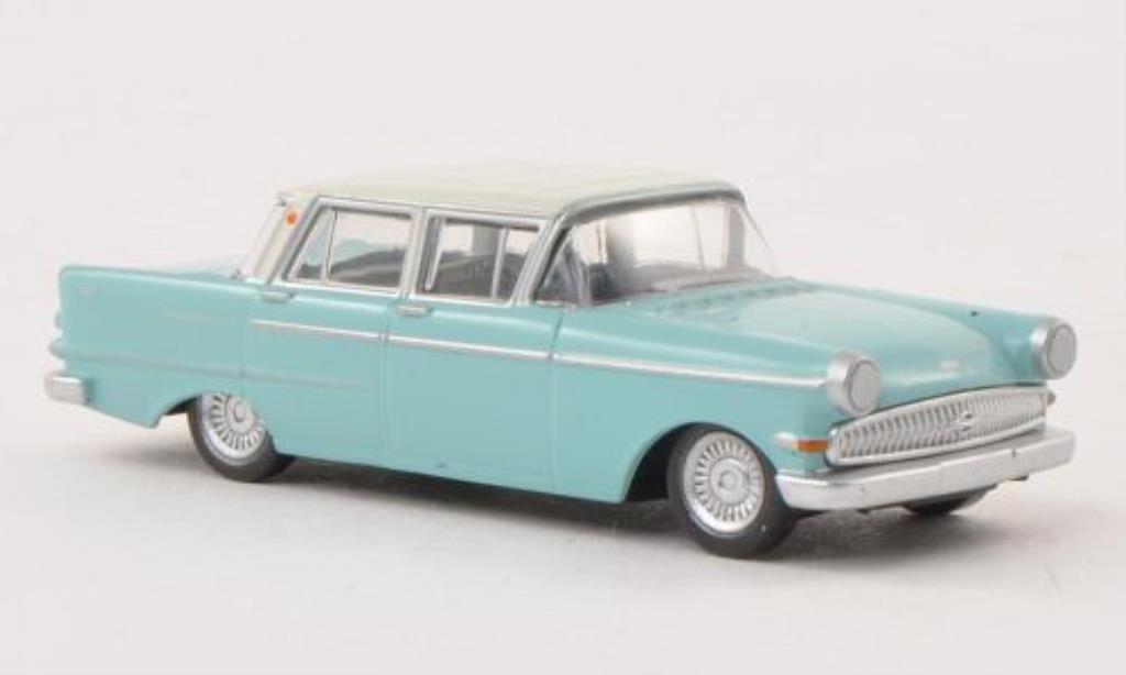 Opel Kapitan 1/87 Herpa P2.6 turkis/grijs modelauto