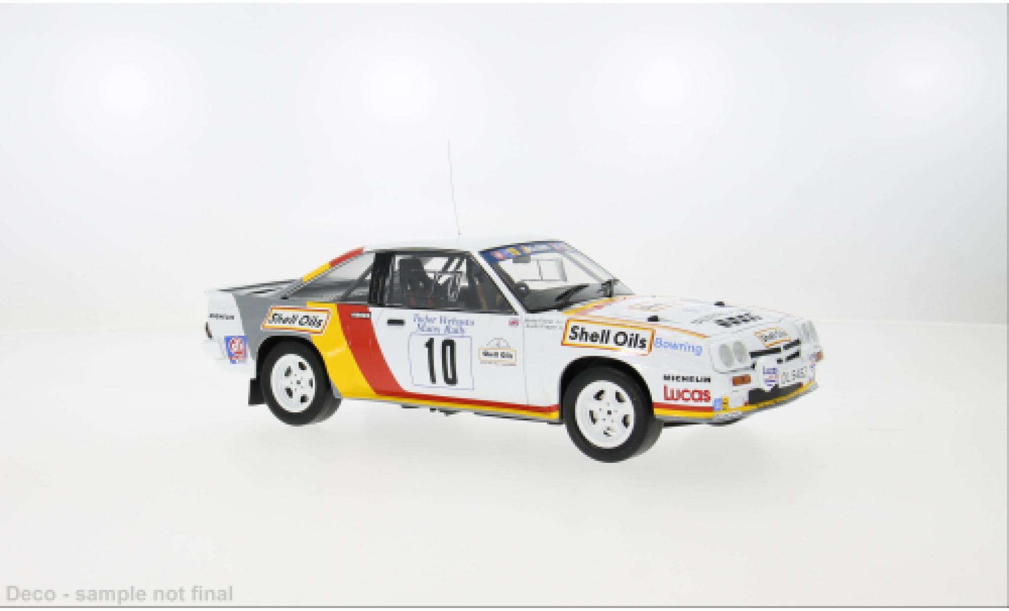 Opel Manta 1/18 IXO B 400 Rallye Manx 1985 #10 B.Fisher/A.Frazer 1:18 modelauto