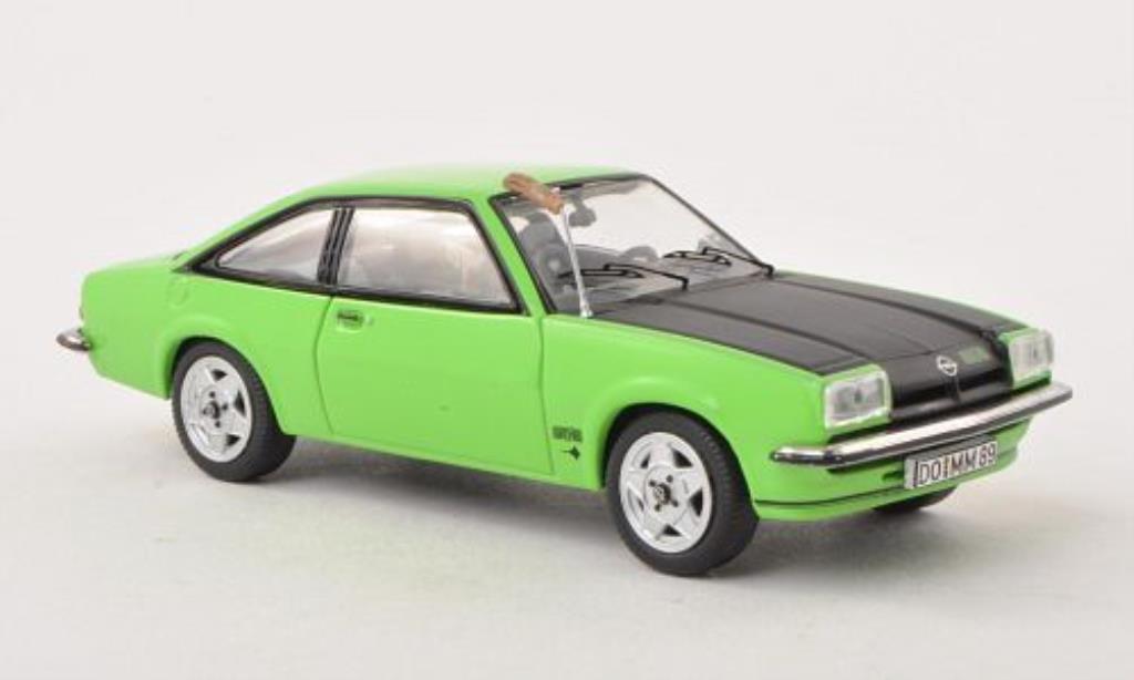 Opel Manta B 1/43 Schuco B GT/E grun/matt-zwart mit Fuchsschwanz modelauto