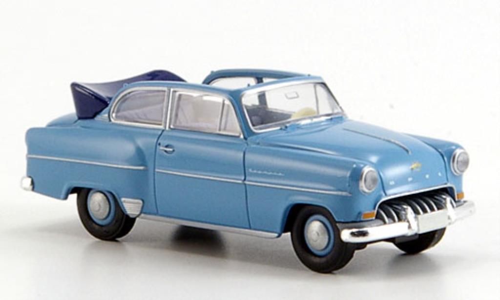 Opel Olympia 1/87 Brekina Cabrio blauw modelauto