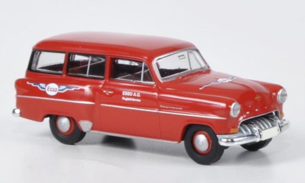 Opel Olympia 1/87 Brekina Caravan Esso Flugservice modelauto